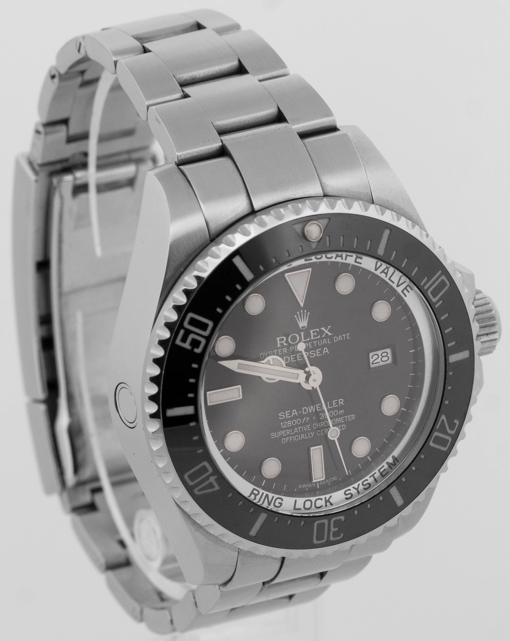 PAPERS Rolex Sea-Dweller Deepsea 44mm BLACK Ceramic Steel Dive Watch 116660 BOX - Image 3
