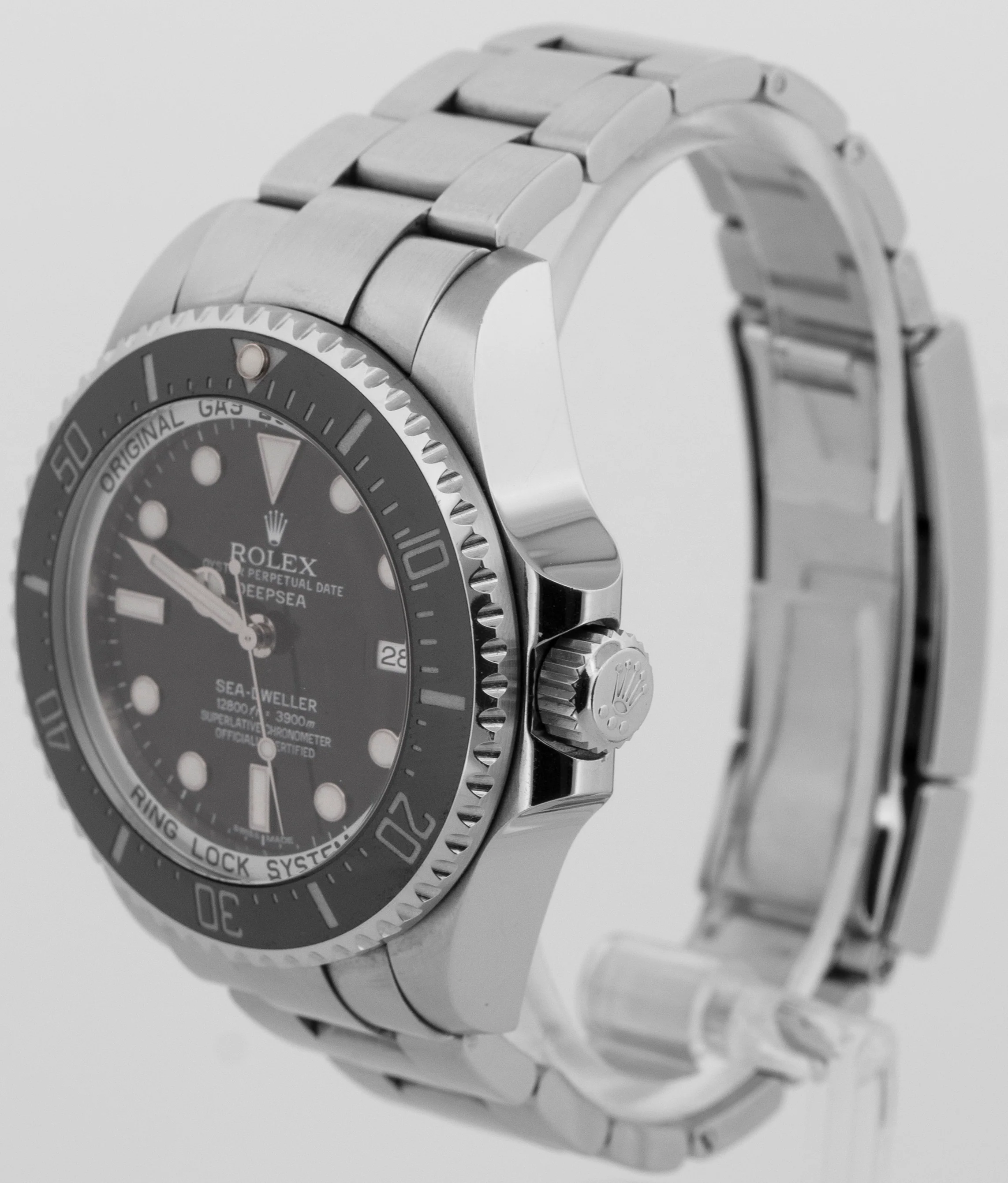 PAPERS Rolex Sea-Dweller Deepsea 44mm BLACK Ceramic Steel Dive Watch 116660 BOX - Image 4