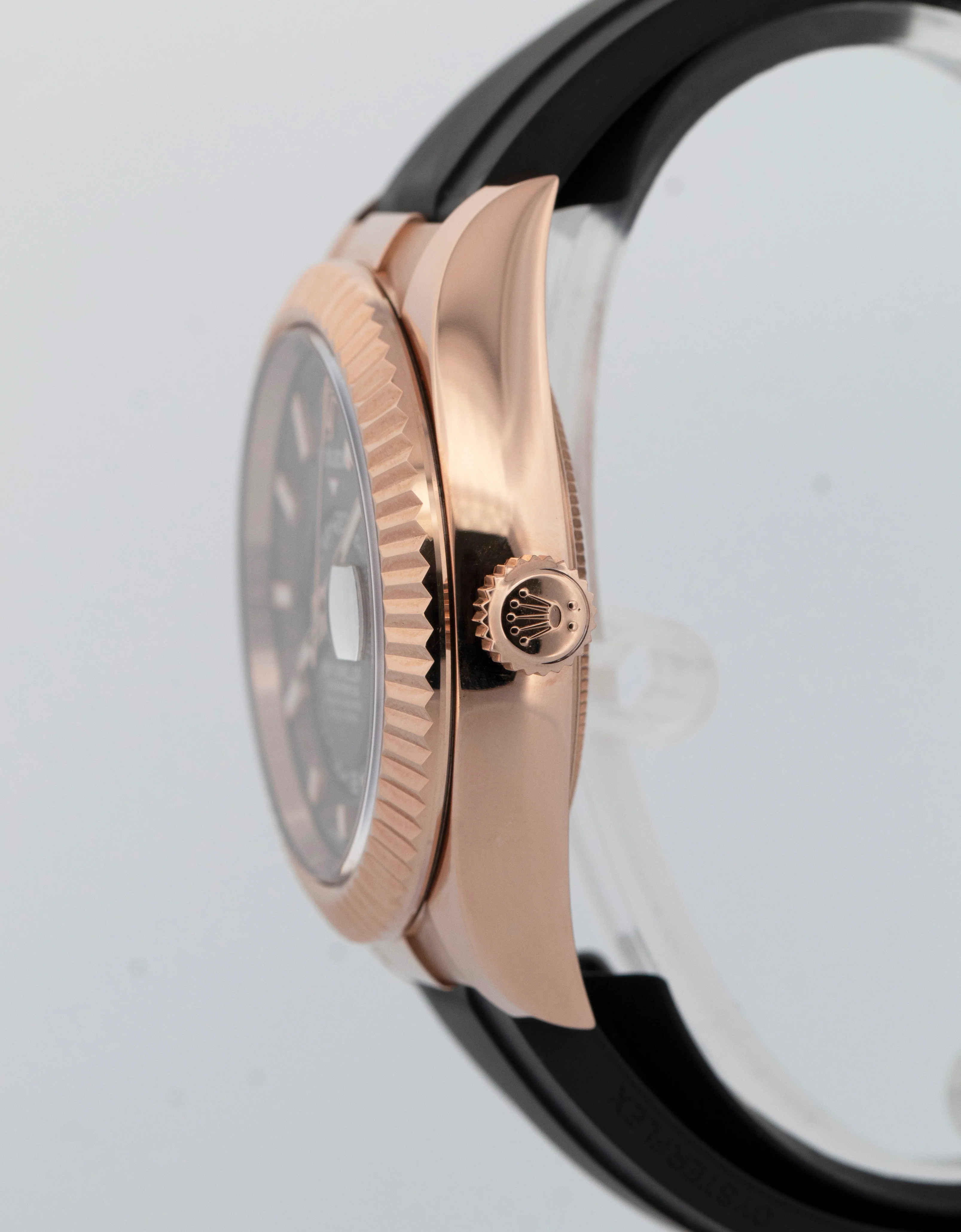 PAPERS Rolex Sky-Dweller 336235 Chocolate Oysterflex 18K Rose Gold Watch BOX - Image 3