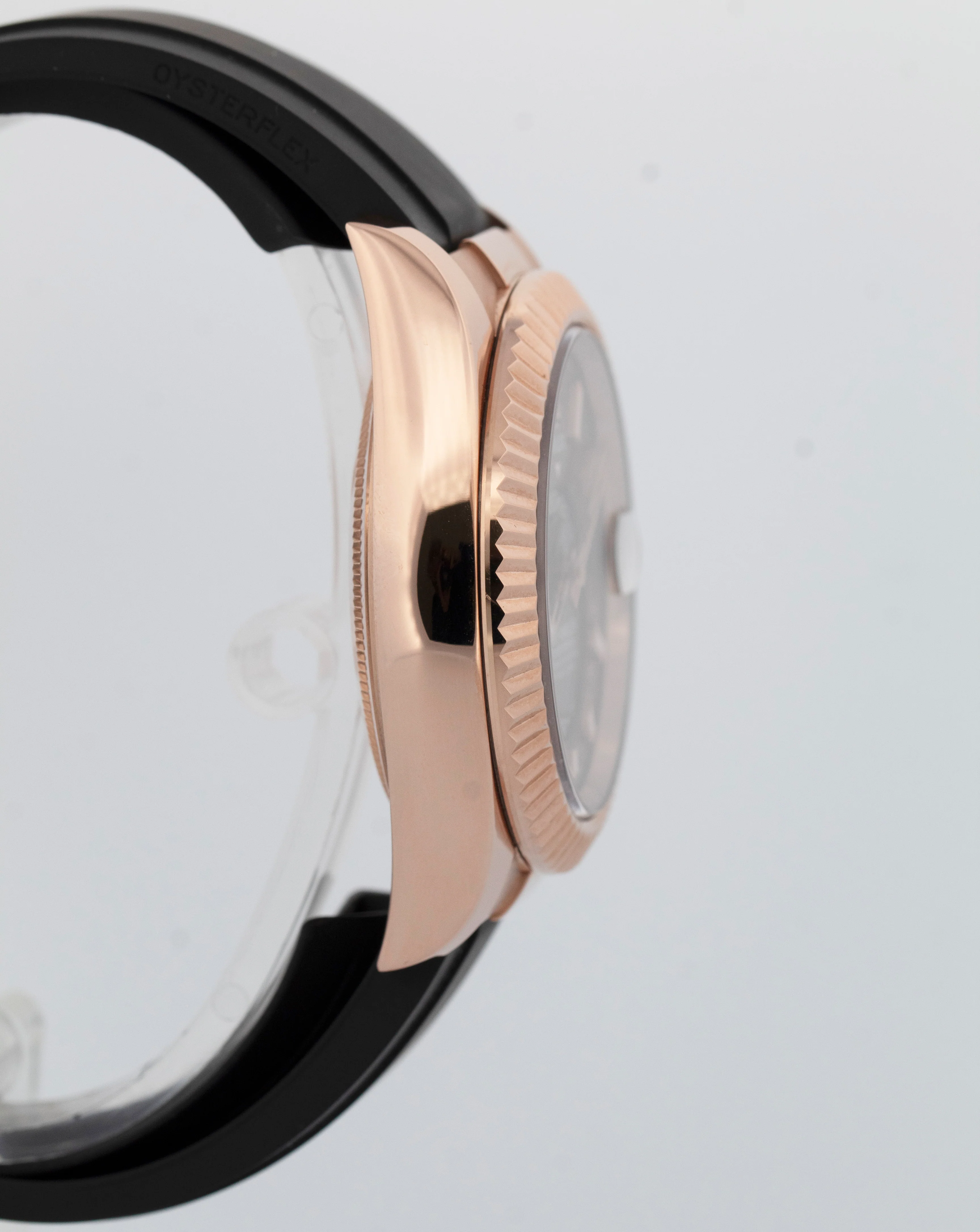 PAPERS Rolex Sky-Dweller 336235 Chocolate Oysterflex 18K Rose Gold Watch BOX - Image 4