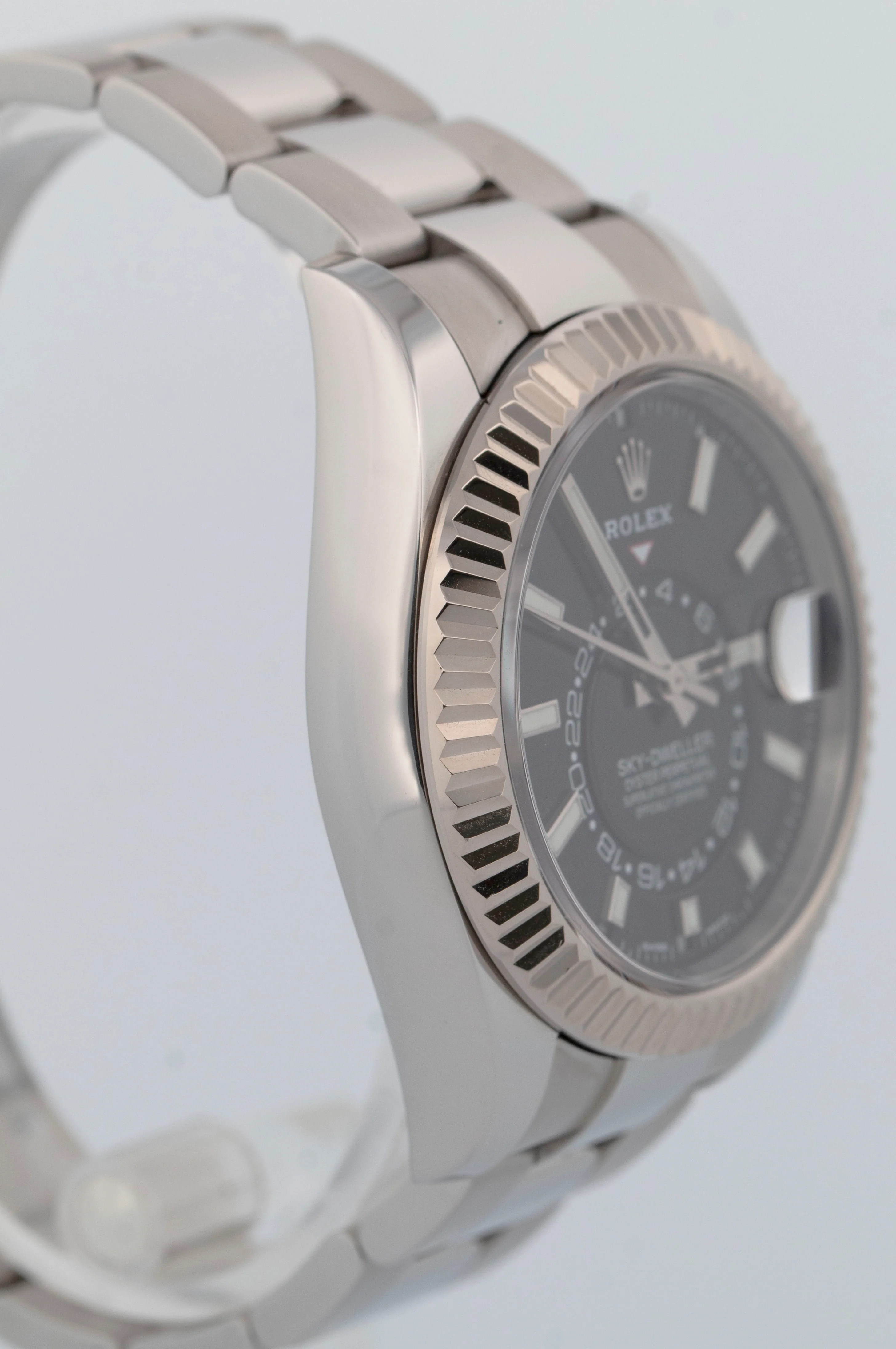 PAPERS Rolex Sky-Dweller BLACK 42mm 18K Gold Stainless Steel 326934 OYSTER BOX - Image 4