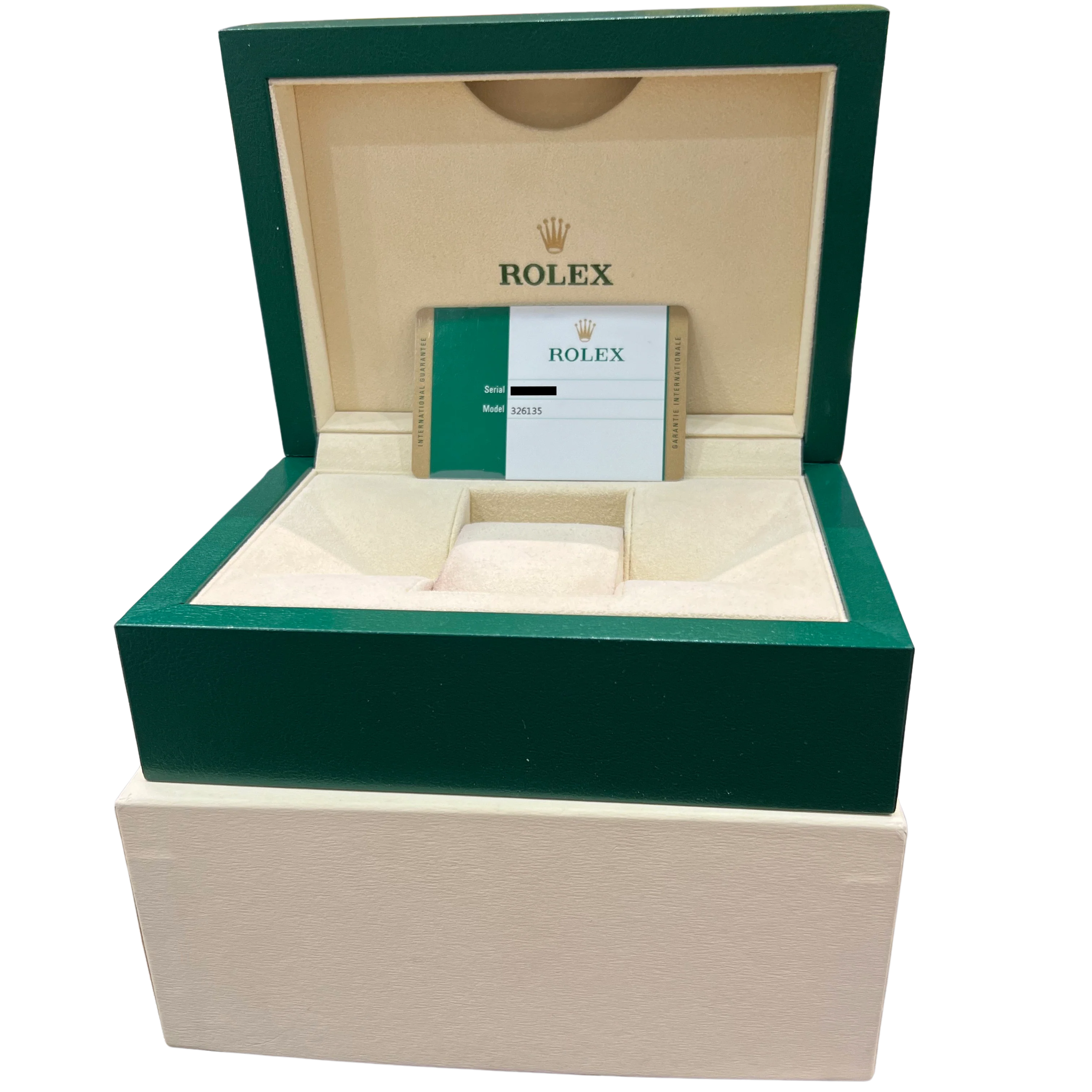 PAPERS Rolex Sky-Dweller White 42mm 18K Rose Gold Fluted Date Watch 326135 BOX - Image 2