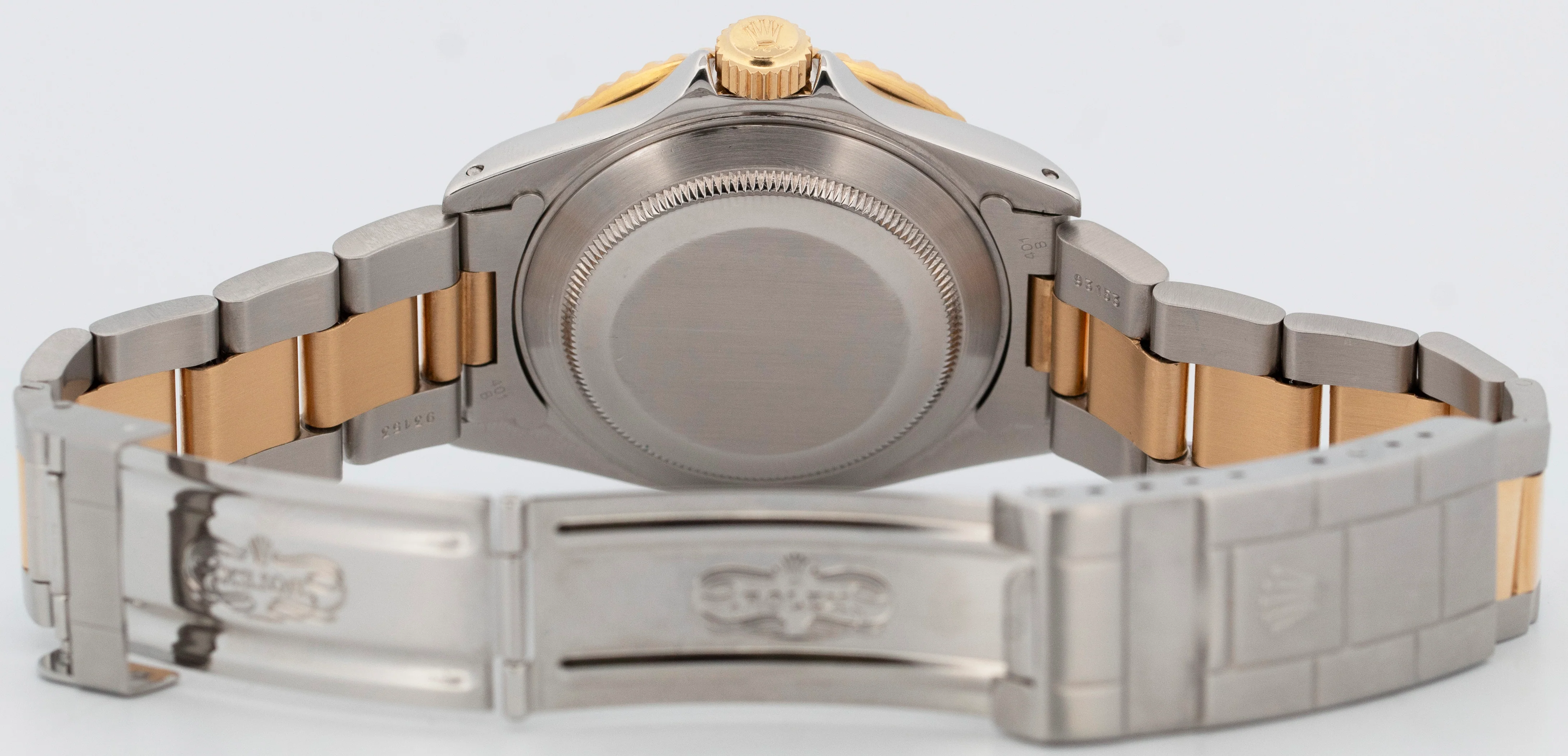 PAPERS Rolex Submariner Date 40mm BLUE PURPLE Two-Tone Steel 18K GOLD 16613 BOX - Image 8