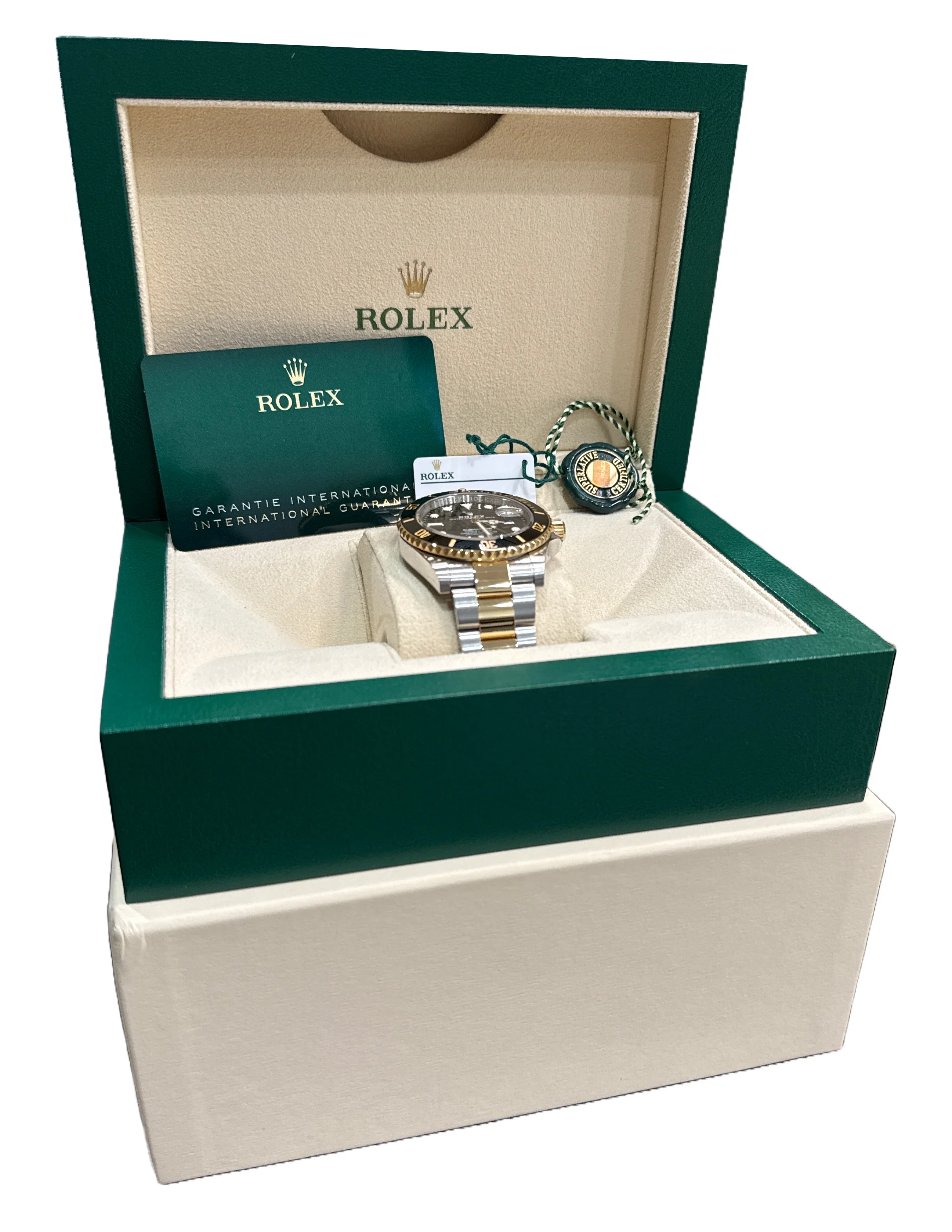 PAPERS Rolex Submariner Date 41mm Ceramic BLACK Steel Two-Tone 18K 126613 LN BOX - Image 2
