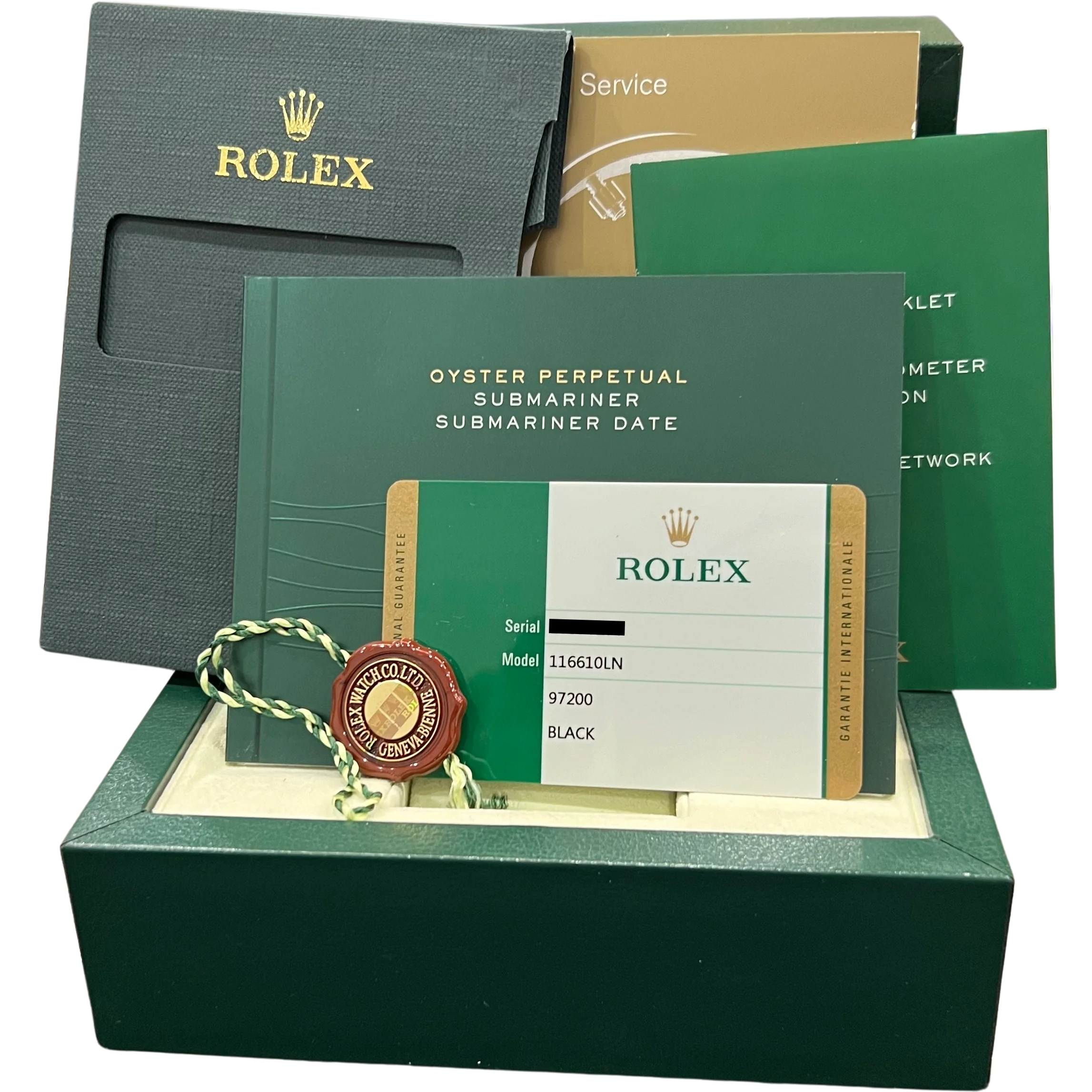 PAPERS Rolex Submariner Date Black Stainless Ceramic 40mm 116610 LN Watch BOX - Image 2