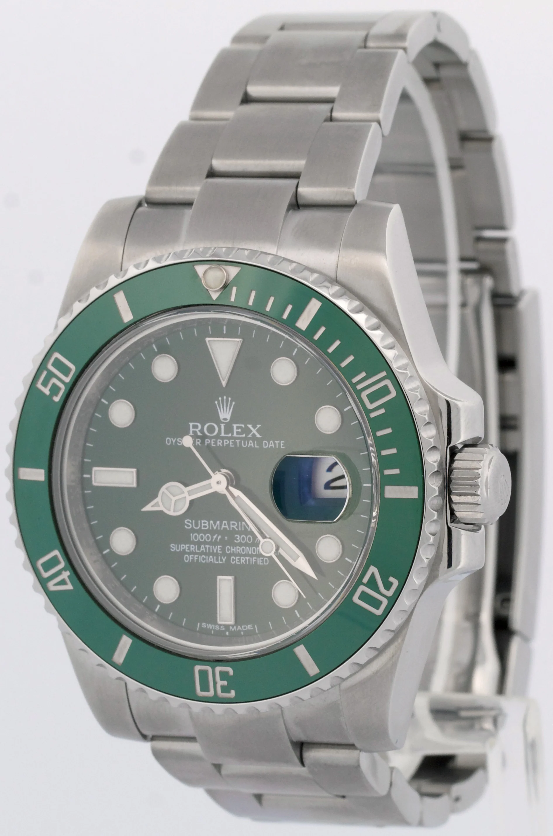 PAPERS Rolex Submariner Date HULK Green Stainless Steel RSC 40mm 116610 LV BOX - Image 3