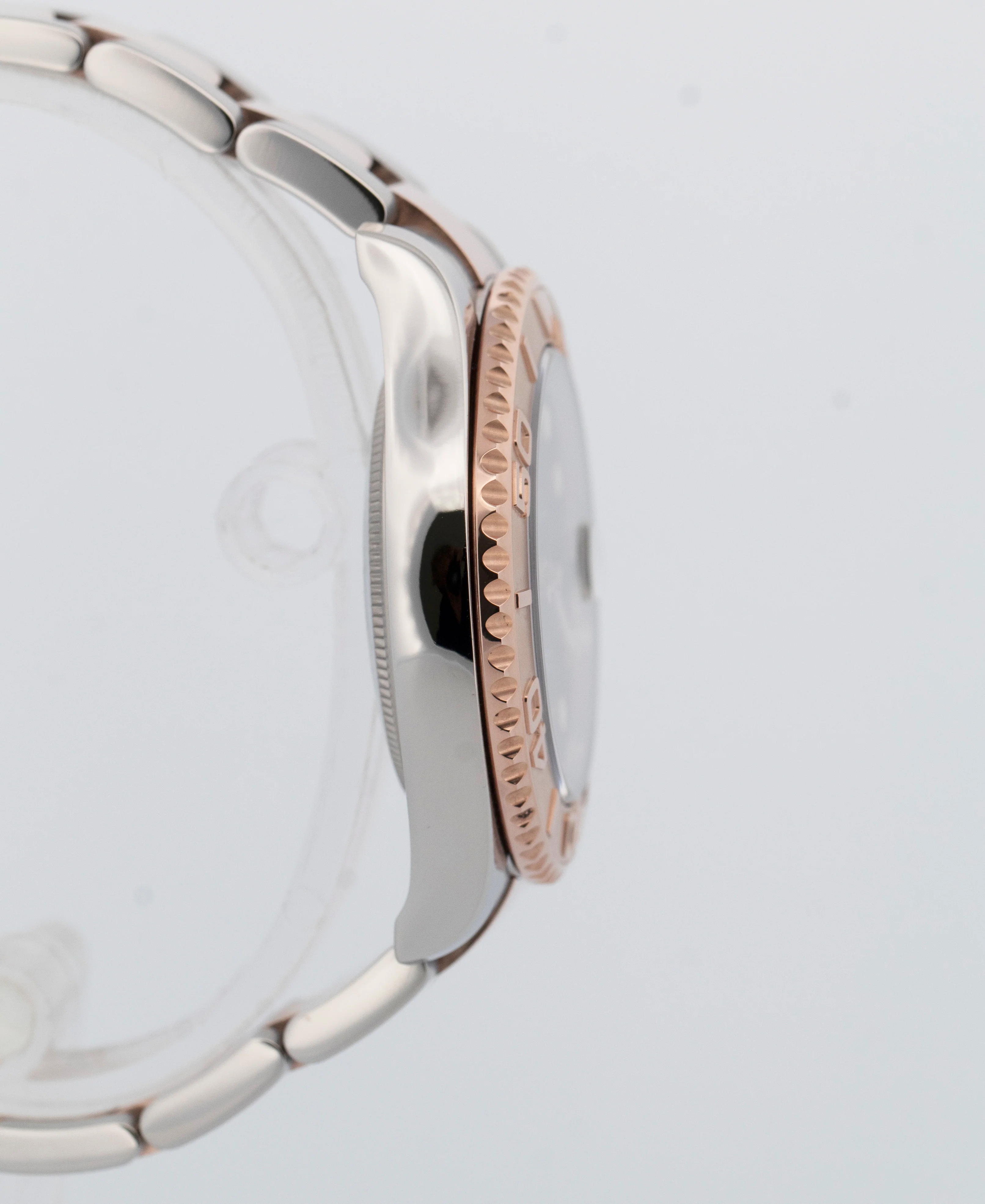 PAPERS Rolex Yacht-Master 37mm Two-Tone Steel Rose Gold BLACK Watch 268621 BOX - Image 4