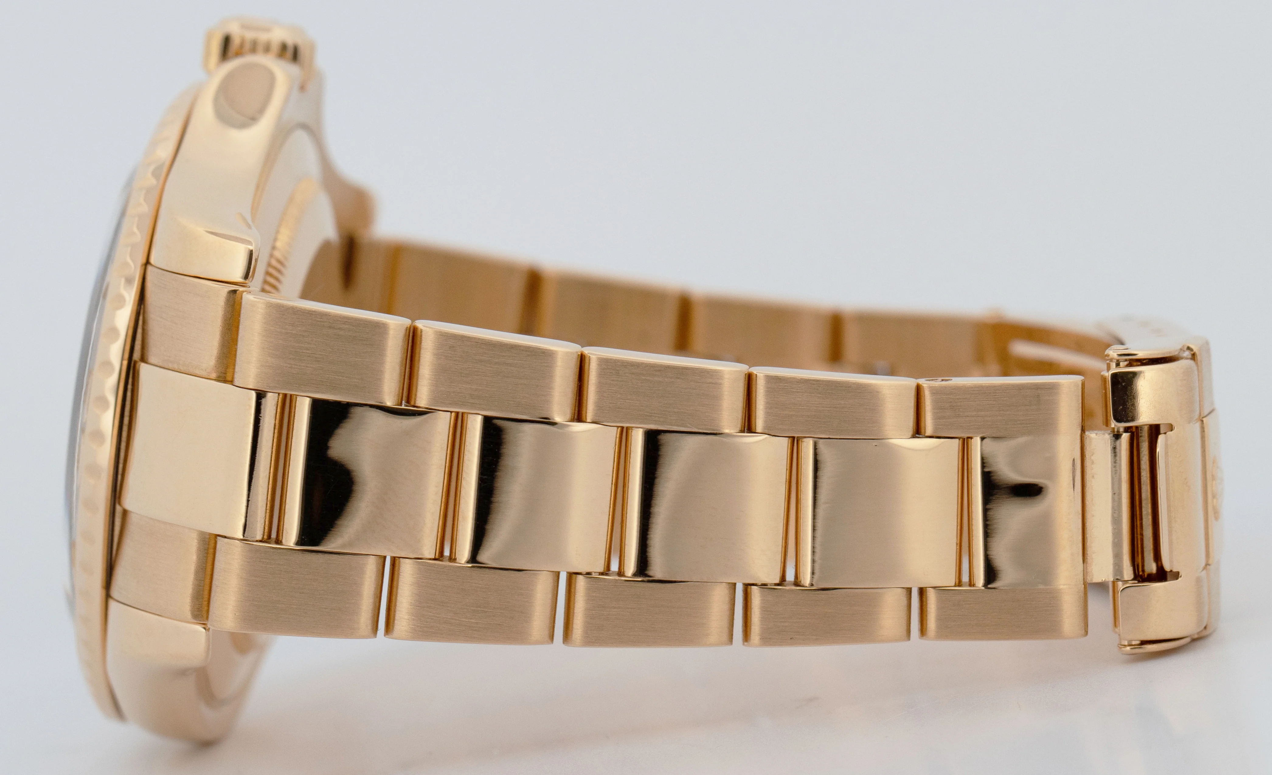 PAPERS Rolex Yacht-Master 40mm White NO-HOLES 18K Yellow Gold 16628 Watch BOX - Image 6