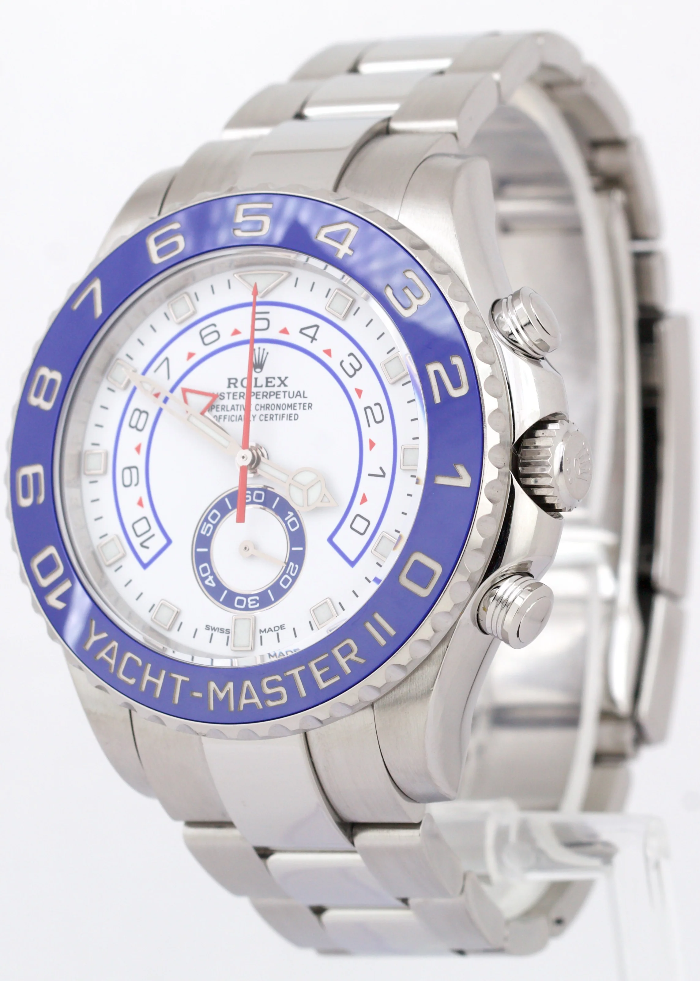 PAPERS Rolex Yacht-Master II NEW HANDS 44mm Blue 116680 Stainless YM2 Watch BOX - Image 3