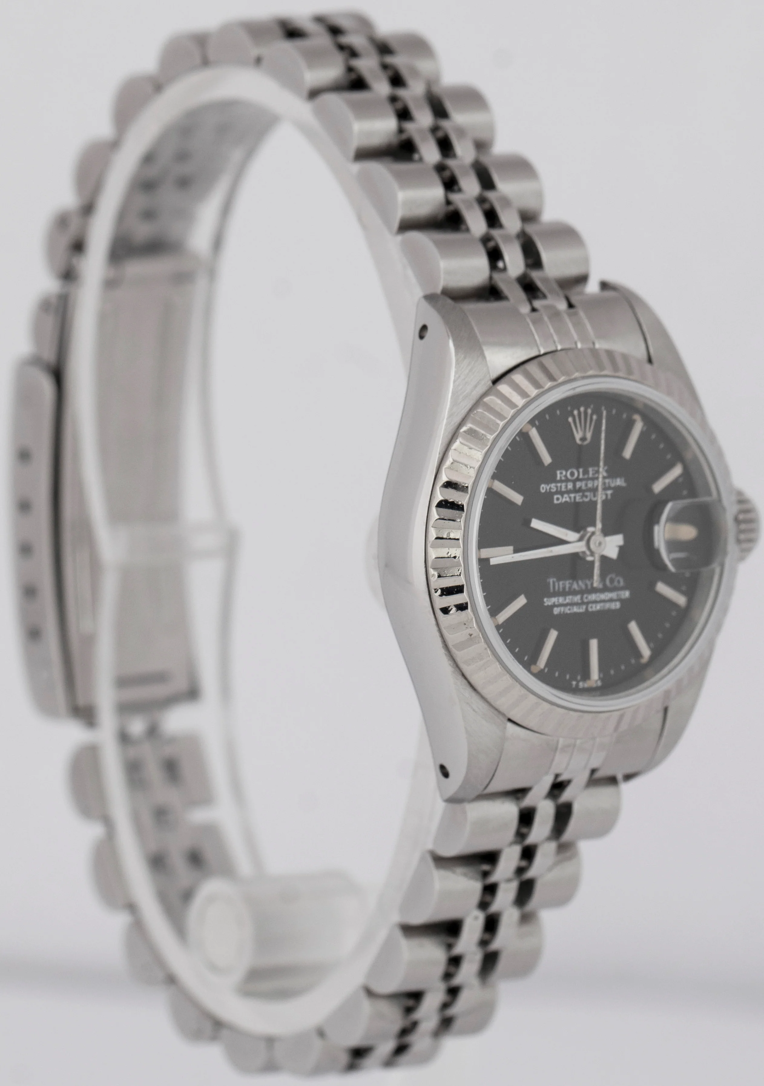 PAPERS TIFFANY & CO Rolex DateJust 26mm Stainless Steel Black 69174 Watch BOX - Image 6