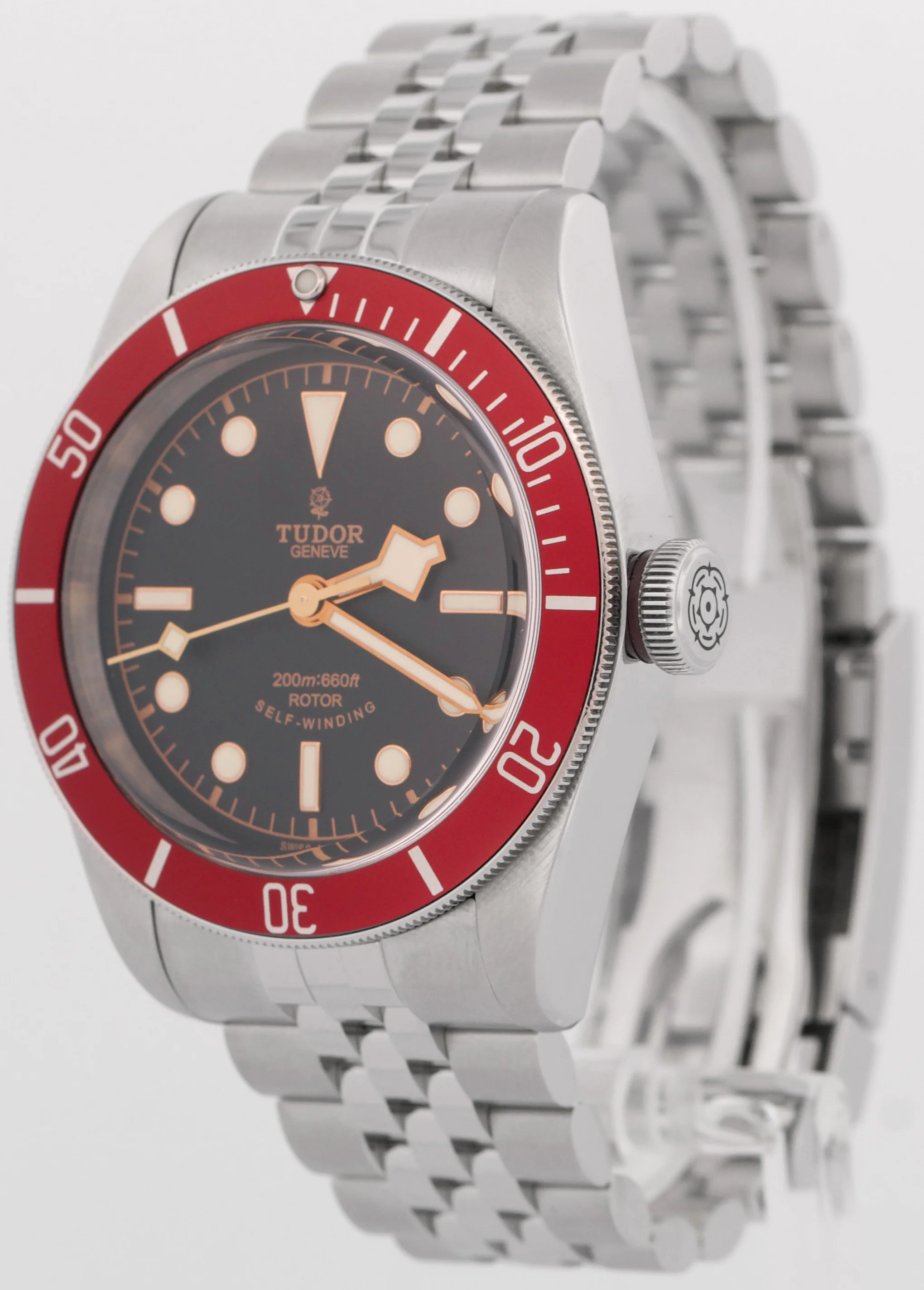 PAPERS Tudor Heritage Black Bay RED Steel SMILEY Jubilee 41mm 79220R Watch BOX - Image 3
