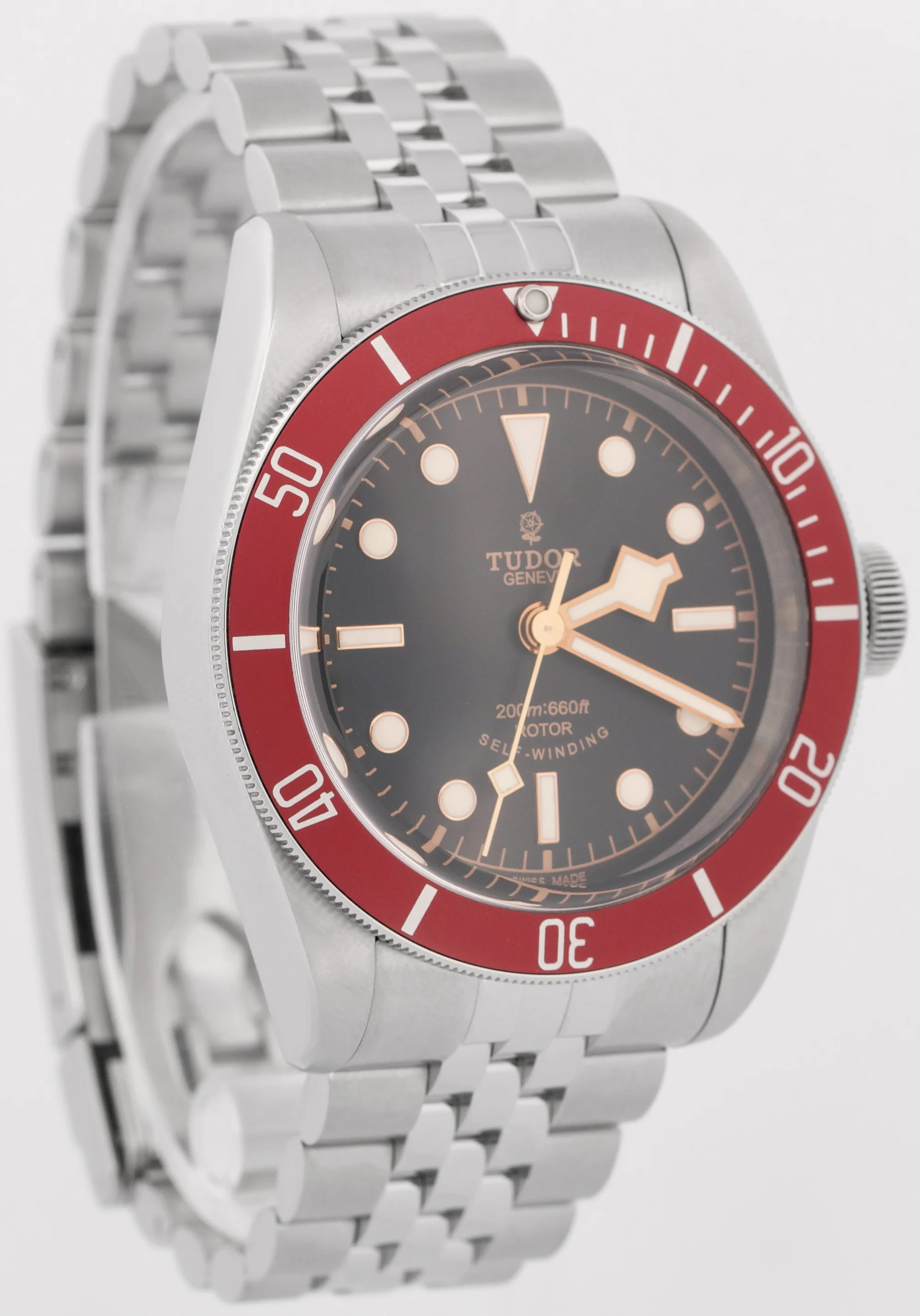 PAPERS Tudor Heritage Black Bay RED Steel SMILEY Jubilee 41mm 79220R Watch BOX - Image 4