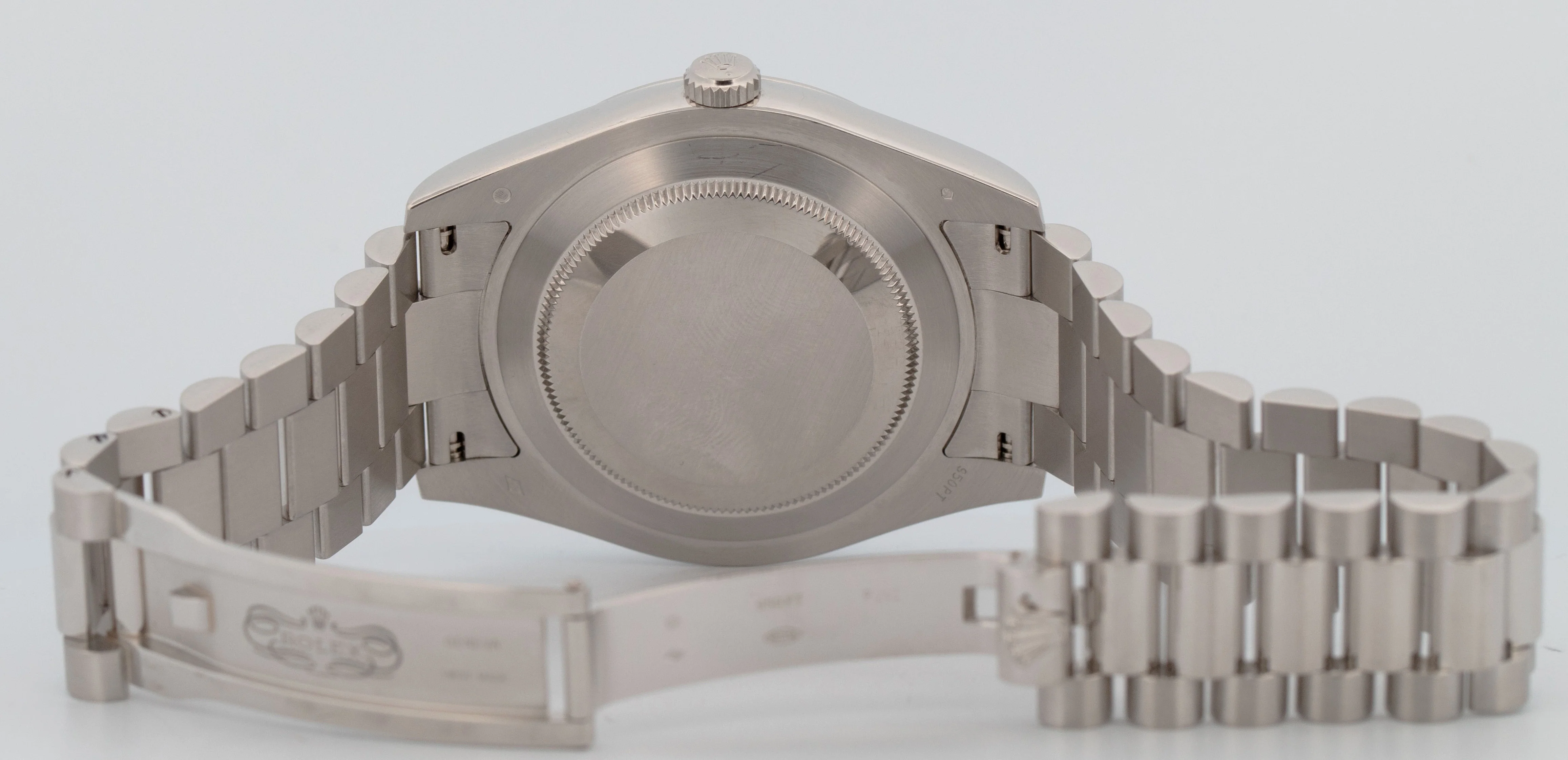 PAPERS UNPOLISHED Rolex Day-Date Presidential 41mm 950 Platinum 218206 Watch BOX - Image 8
