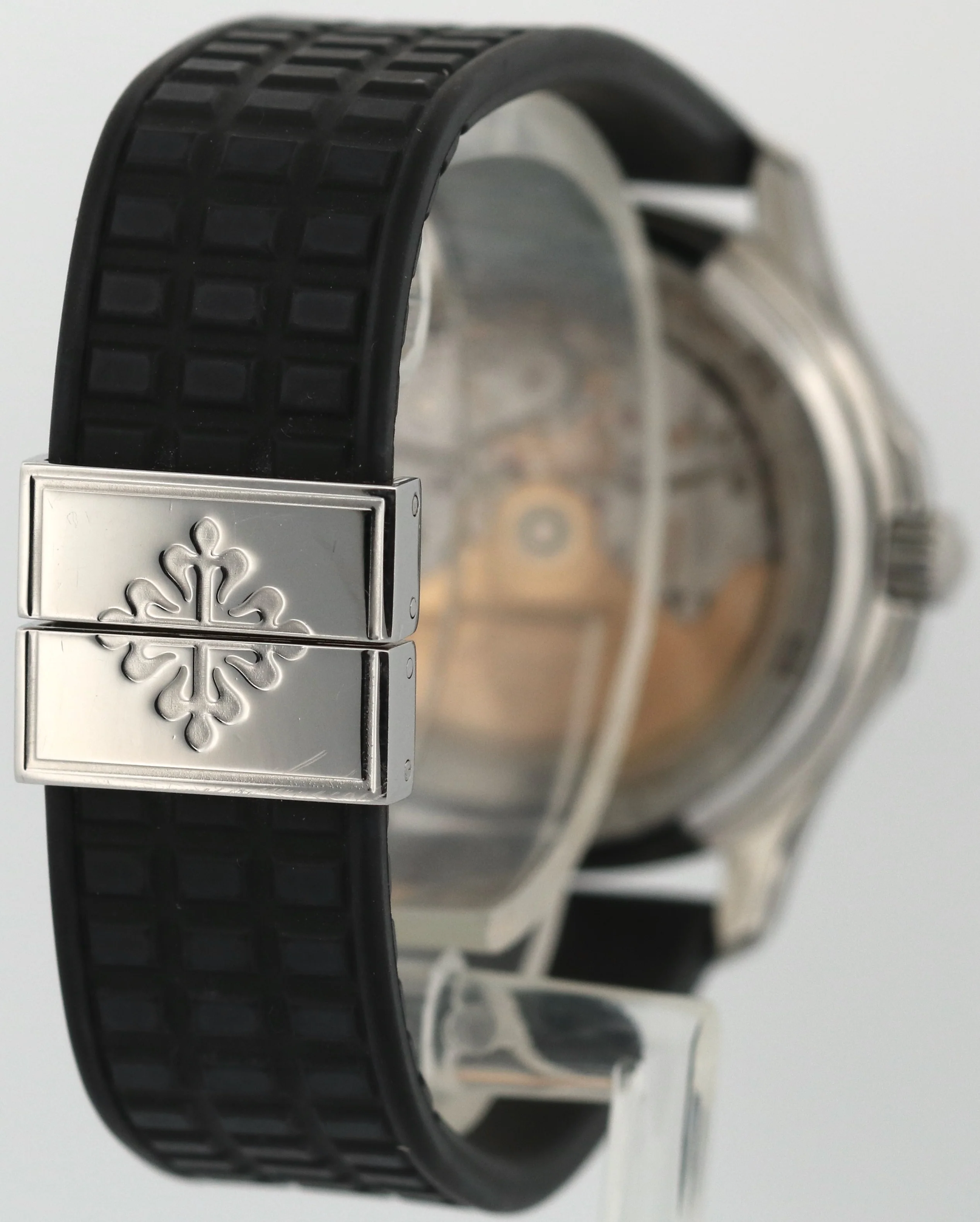 Patek Philippe Aquanaut 36mm BLACK Rubber Steel Automatic Watch 5066A-001 - Image 6