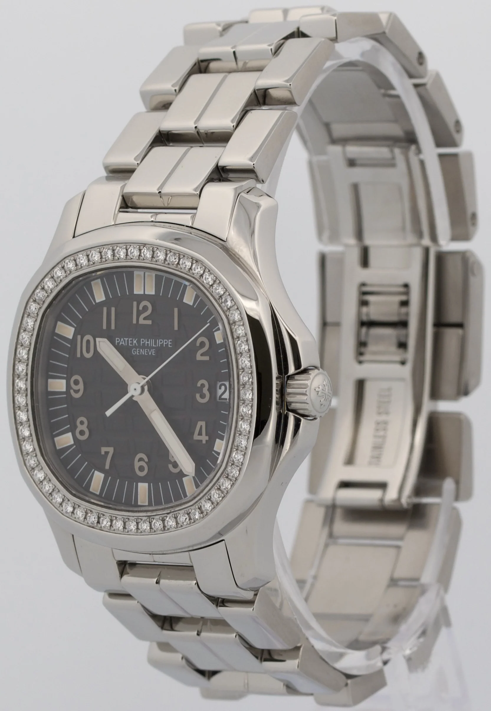 Patek Philippe Aquanaut 36mm BLACK Steel Automatic DIAMOND 5066/1A-010 Watch - Image 3
