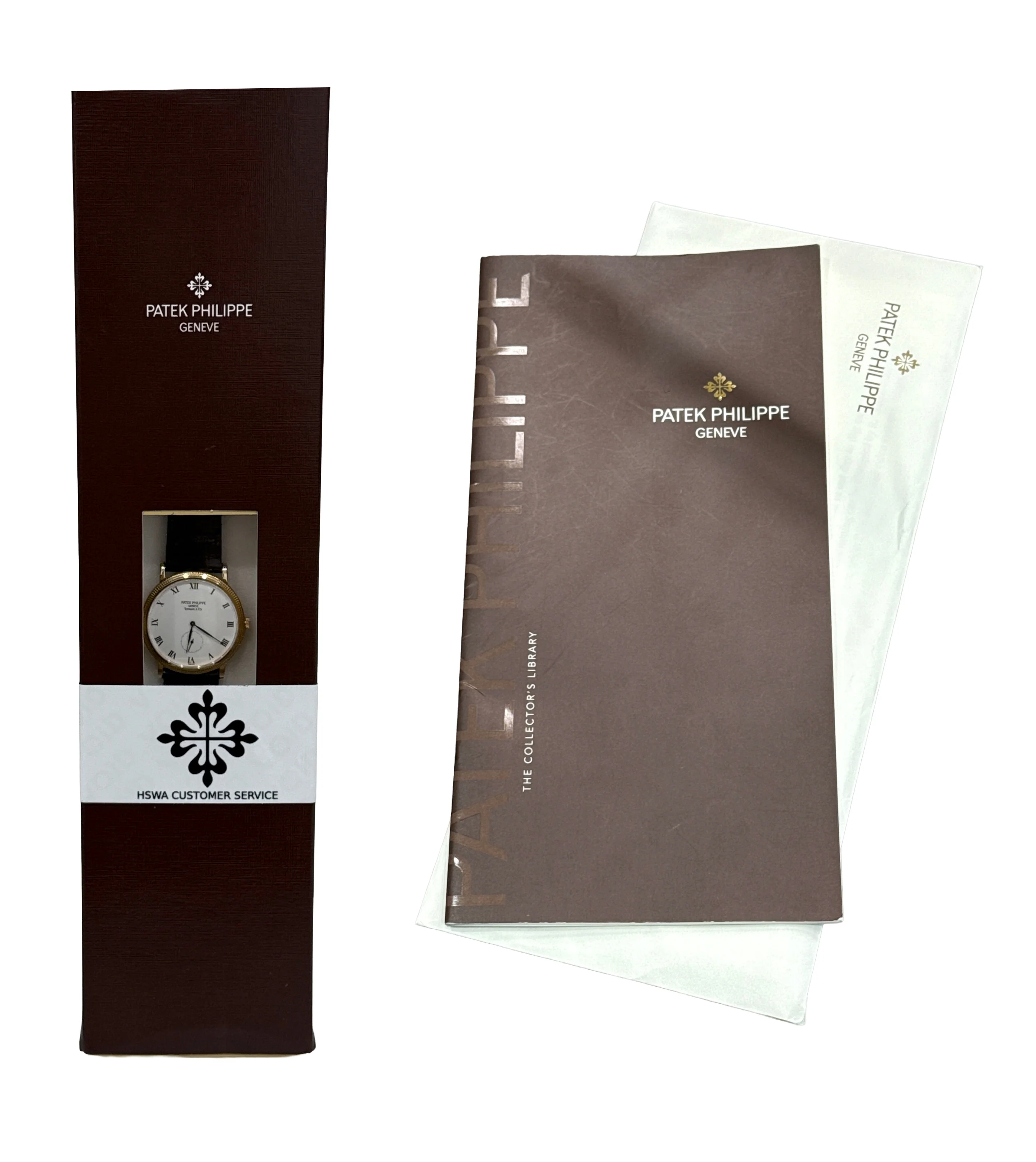 Patek Philippe Calatrava 33mm White Roman TIFFANY Manual 18K Yellow Gold 3919J - Image 2