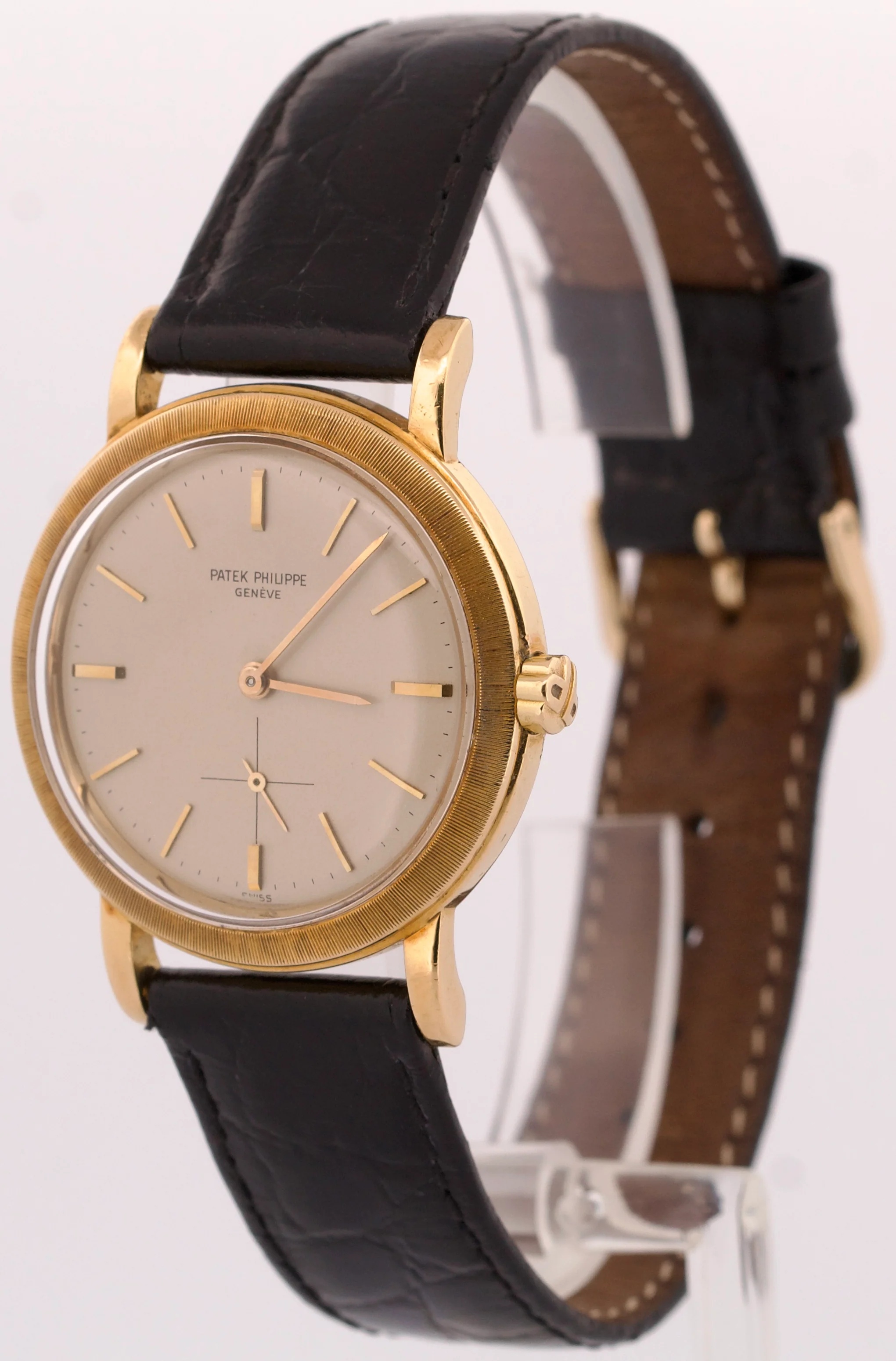 ARCHIVES Patek Philippe Calatrava 35mm IVORY Automatic 18K Yellow Gold 3473 - Image 3