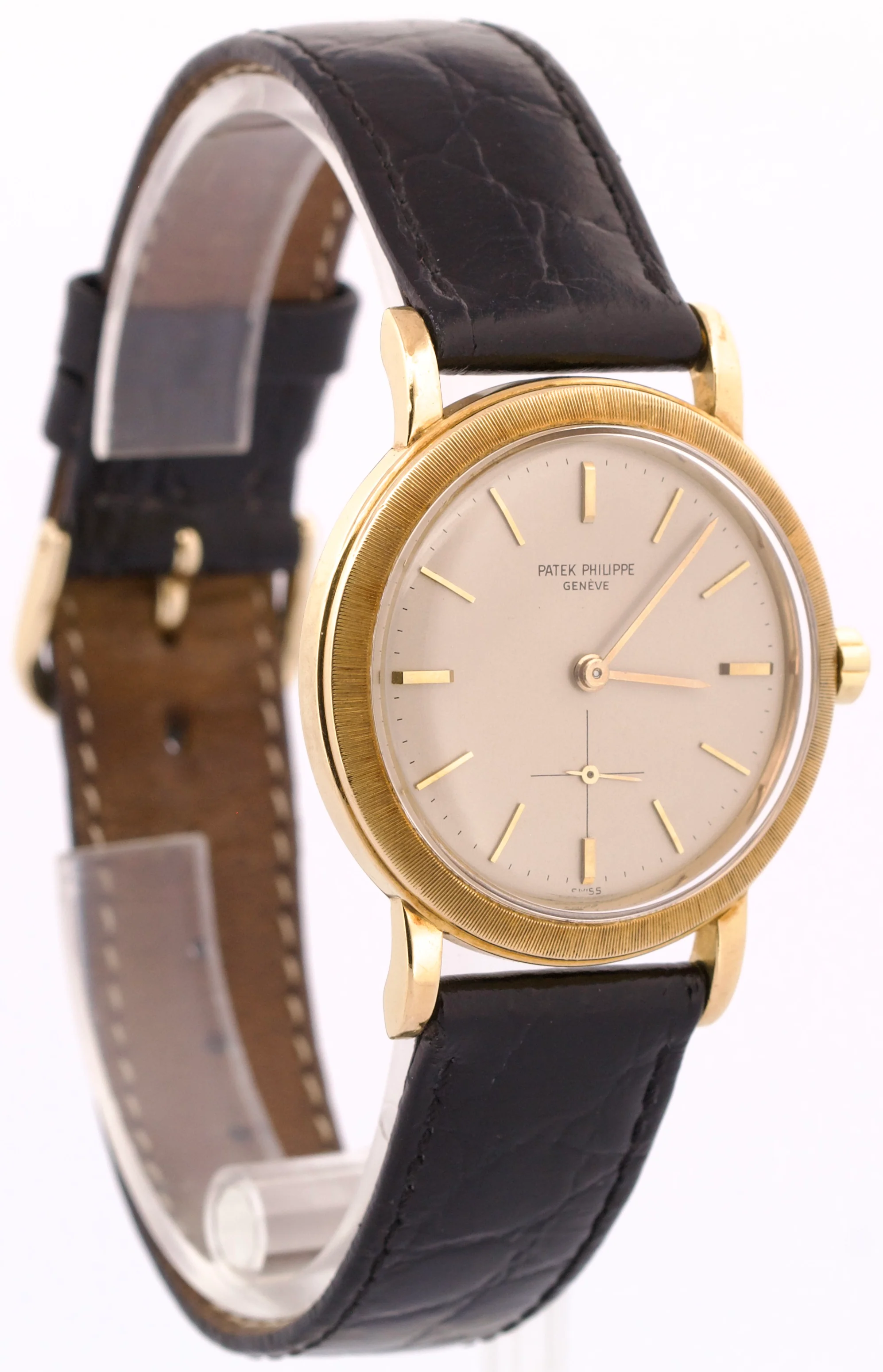 ARCHIVES Patek Philippe Calatrava 35mm IVORY Automatic 18K Yellow Gold 3473 - Image 4