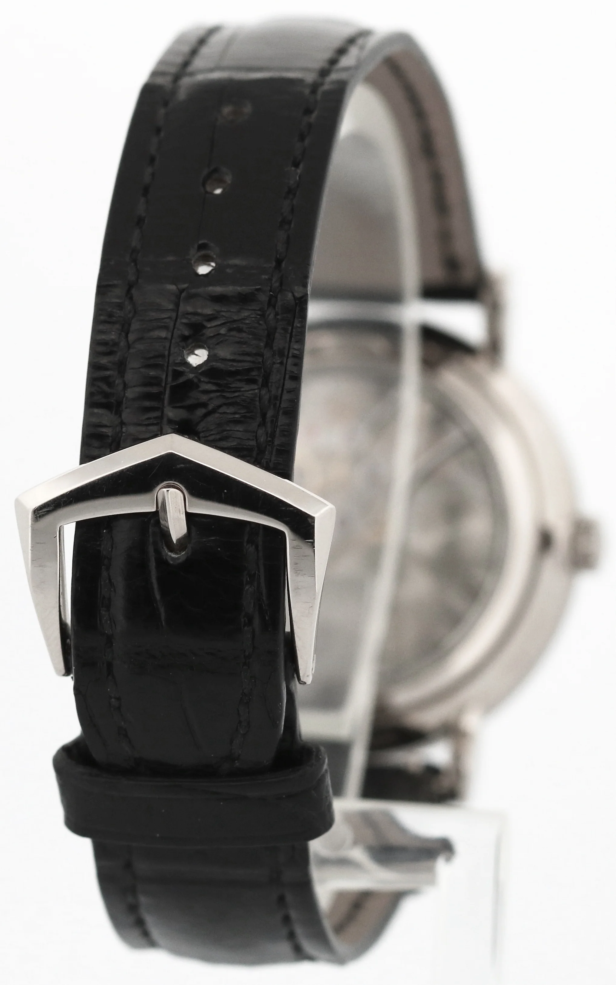 Patek Philippe Calatrava 7119G HOBNAIL Roman 18K White Gold Leather 31mm Watch - Image 7