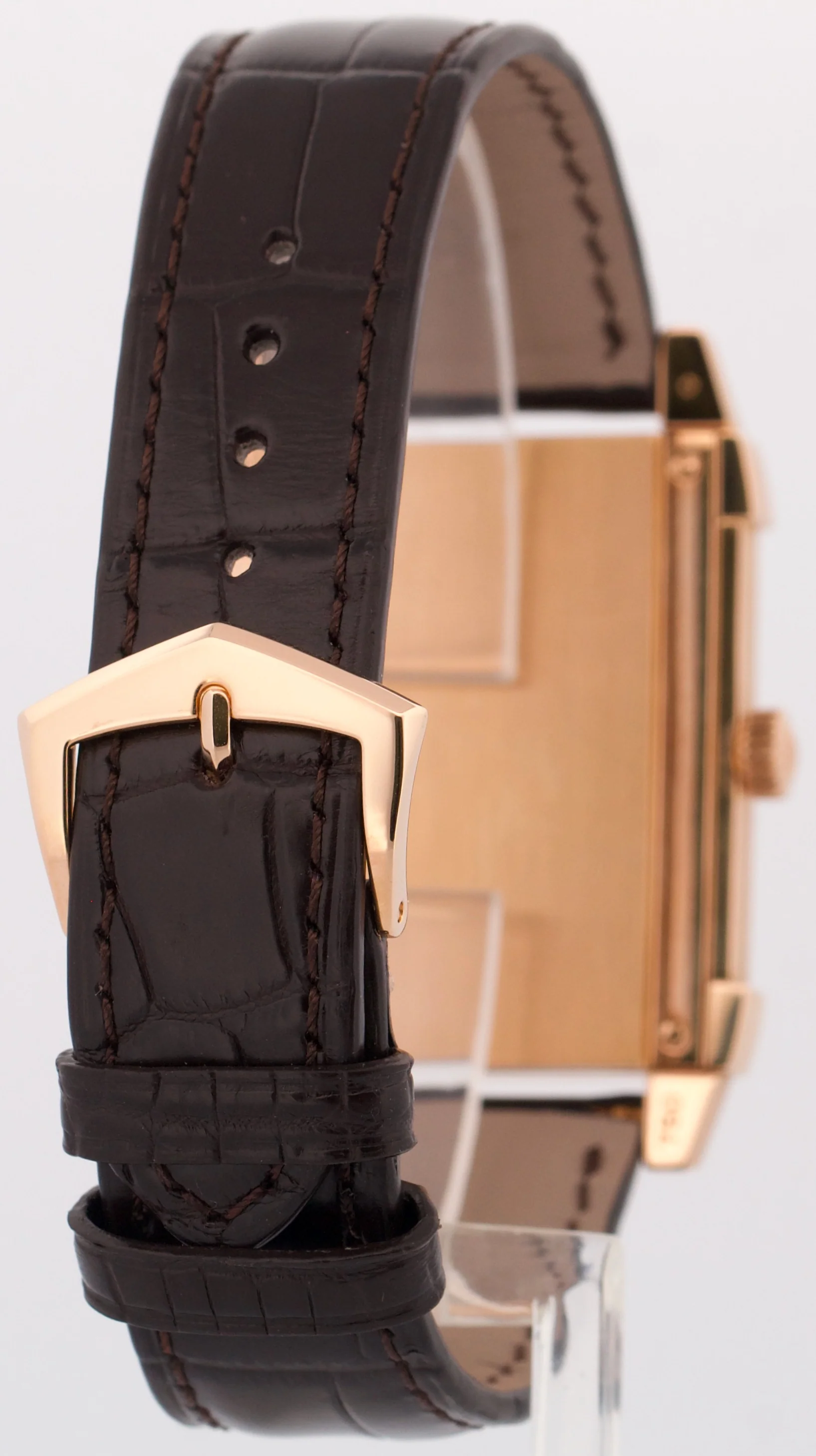 Patek Philippe Gondolo 18k Rose Gold IVORY 35mmX47mm Manual Leather 5111R Watch - Image 6