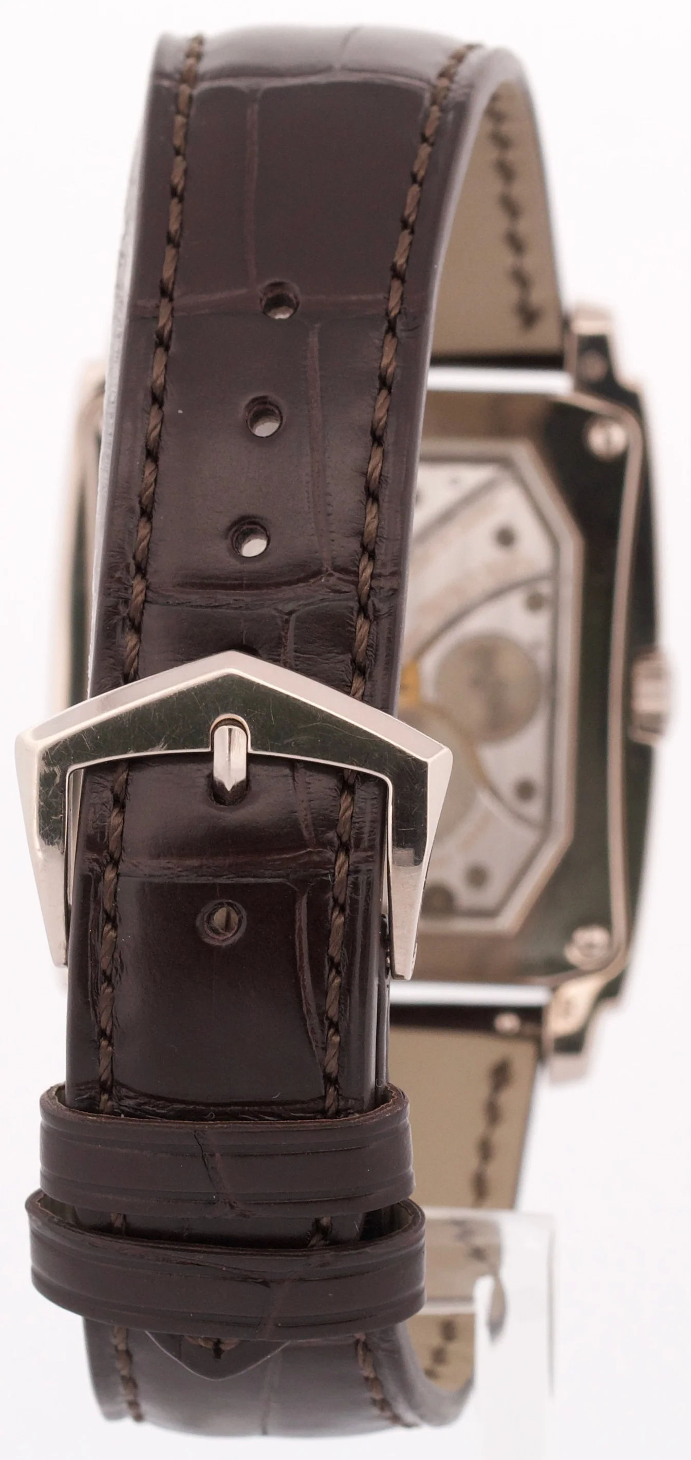 Patek Philippe Gondolo 18k White Gold SALMON Rose Arabic 30mmX43mm Leather 5124G - Image 6