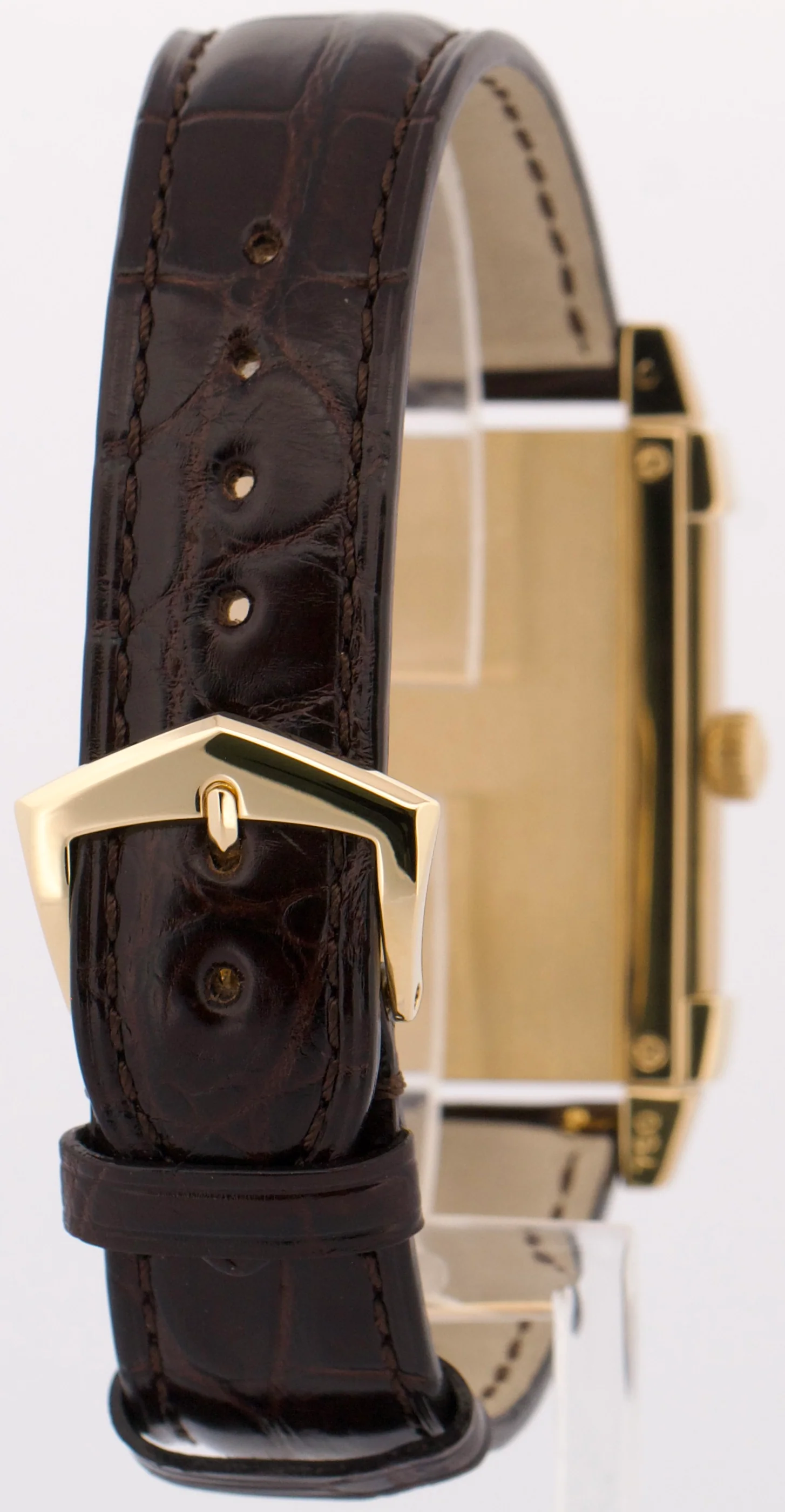 Patek Philippe Gondolo 18k Yellow Gold IVORY 35mmX47mm Manual Leather 5111J - Image 6