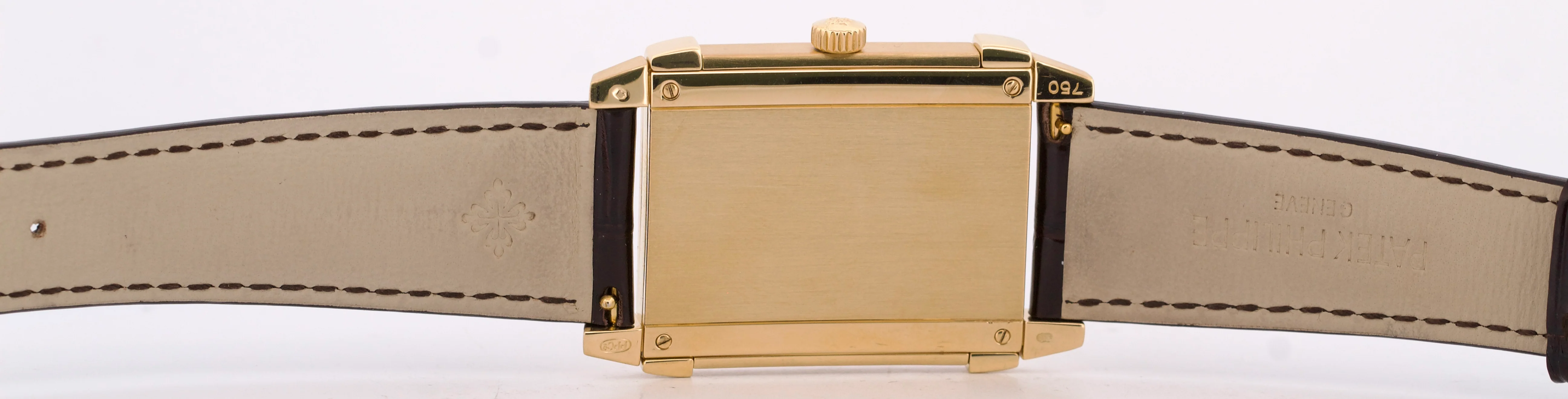 Patek Philippe Gondolo 18k Yellow Gold IVORY 35mmX47mm Manual Leather 5111J - Image 8