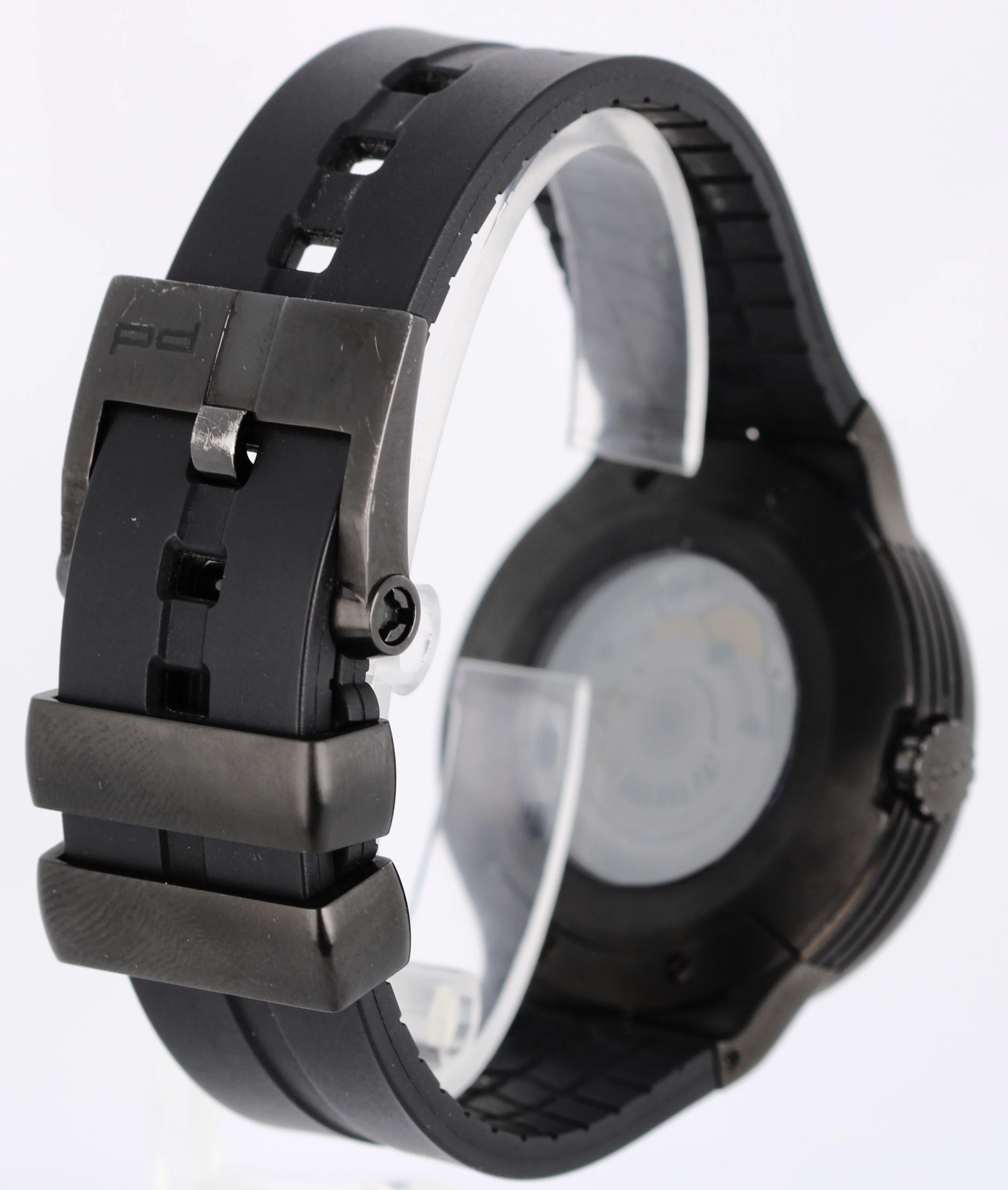 Porsche Design Flat Six P'6350 Steel Black Orange 44mm 6350.43 Rubber Watch - Image 5