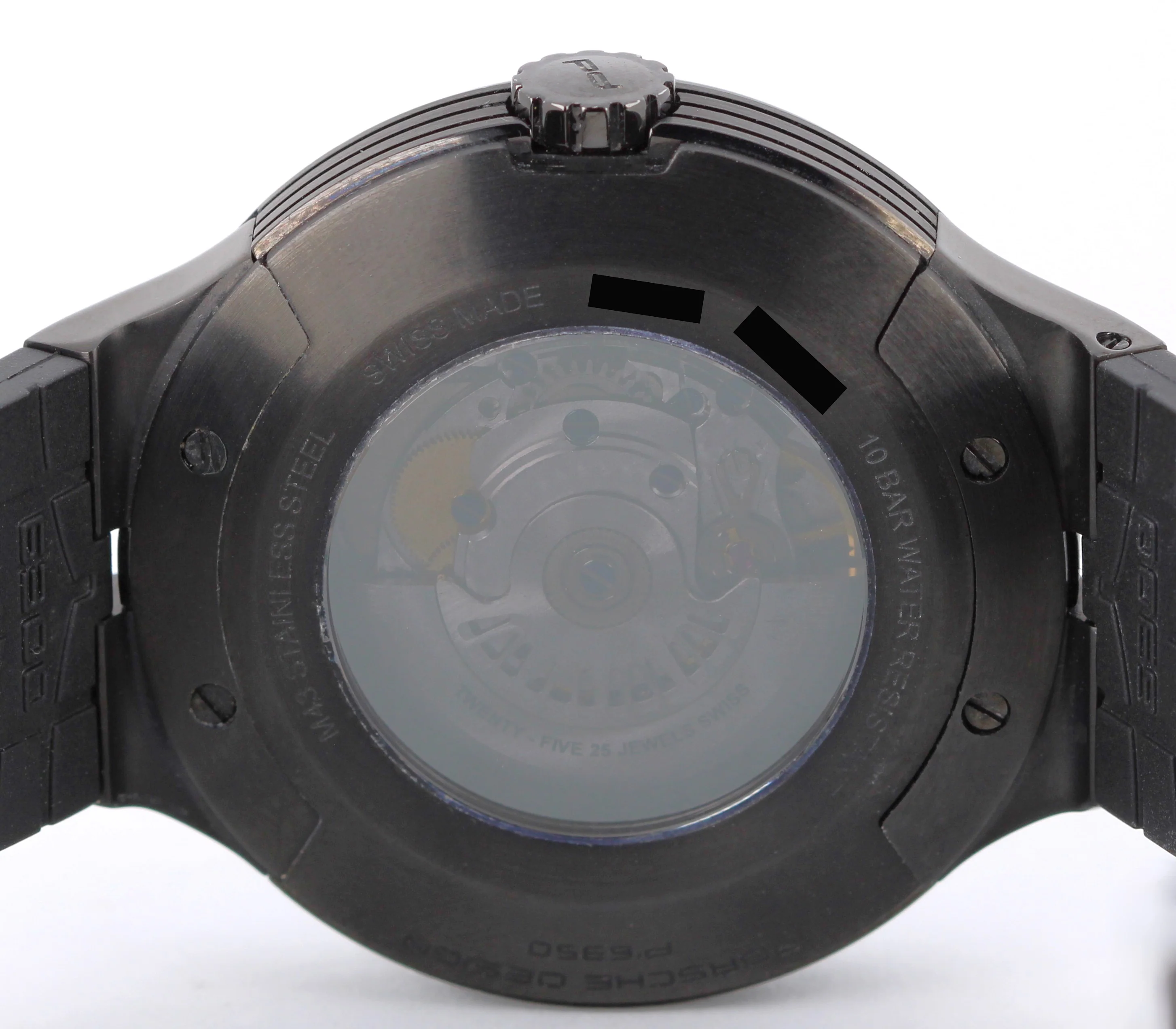Porsche Design Flat Six P'6350 Steel Black Orange 44mm 6350.43 Rubber Watch - Image 9