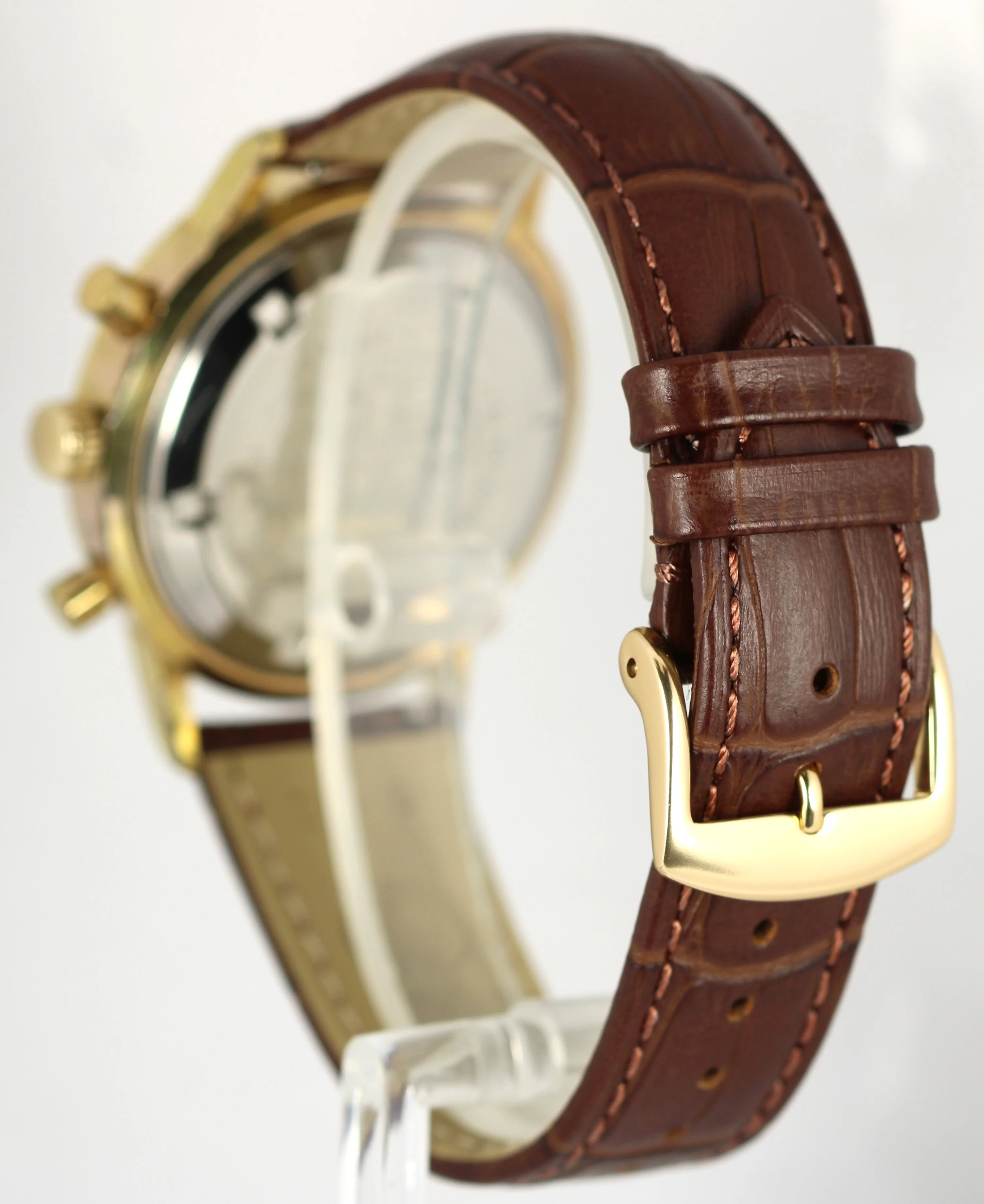 Rare Vintage WAKMANN BREITLING Signed Chronograph Incabloc Champagne 38mm Watch - Image 5