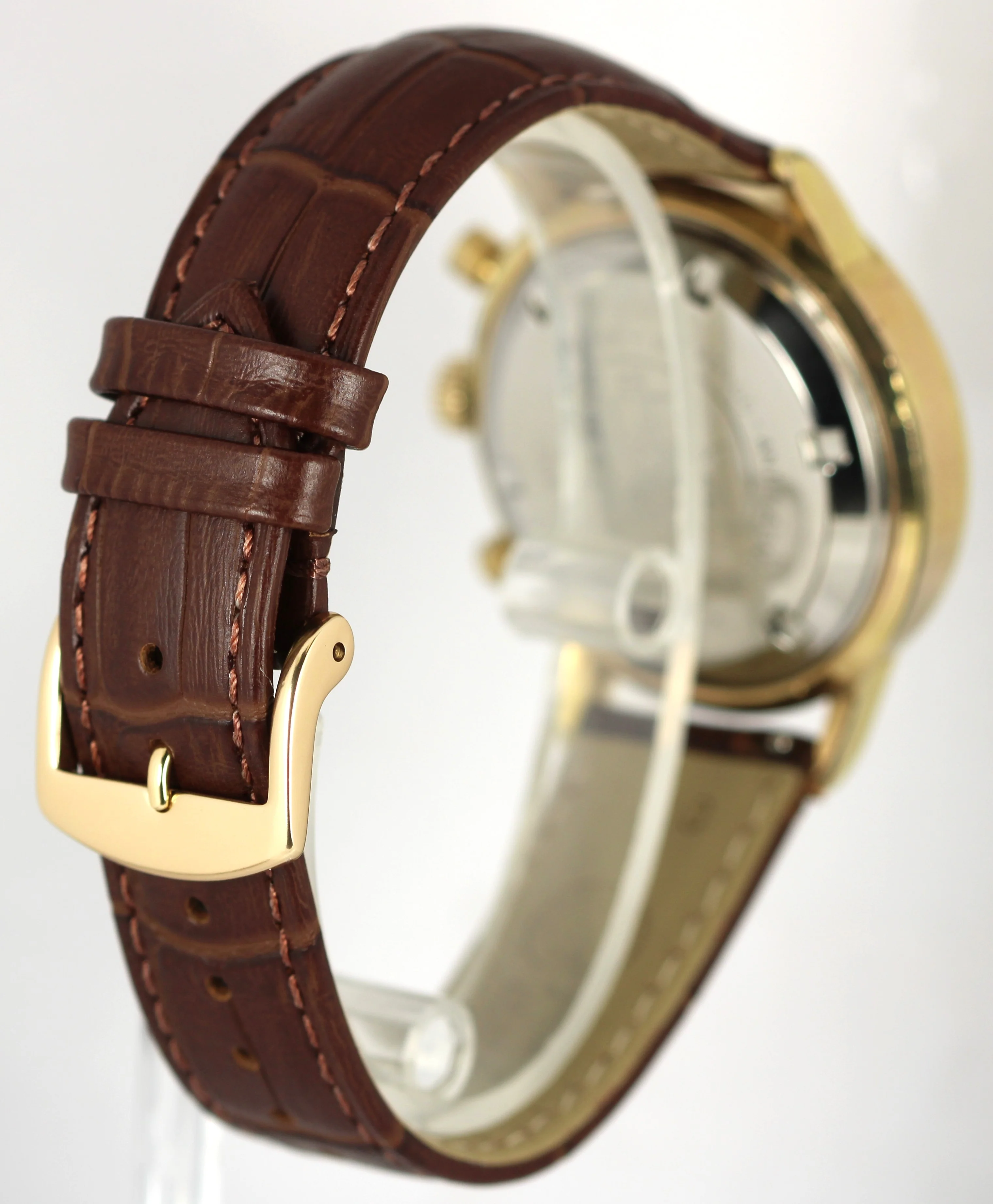 Rare Vintage WAKMANN BREITLING Signed Chronograph Incabloc Champagne 38mm Watch - Image 7