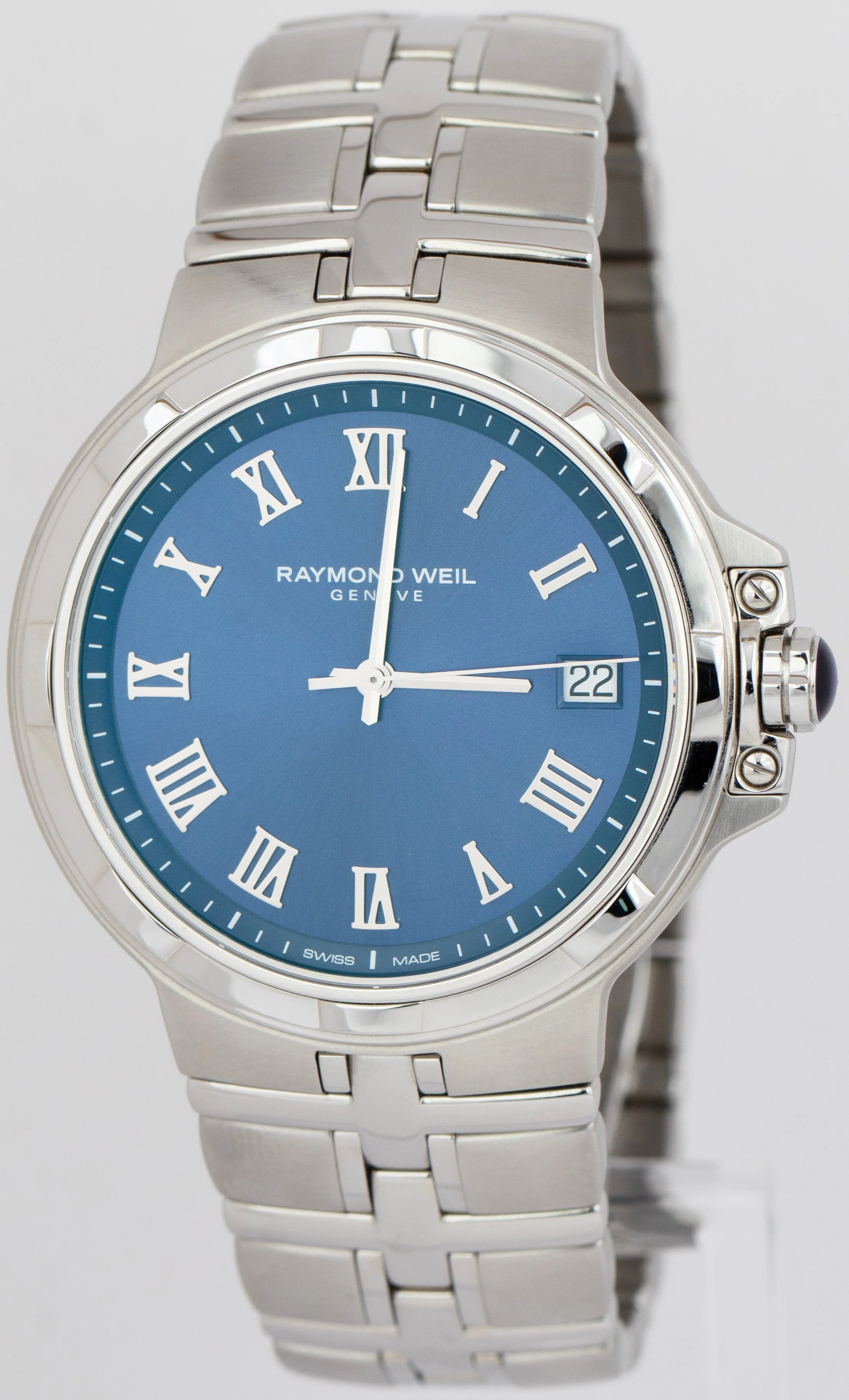 Raymond Weil Parsifal Classic 41mm Blue Stainless Steel Quartz 5580-ST-00508 BOX - Image 3