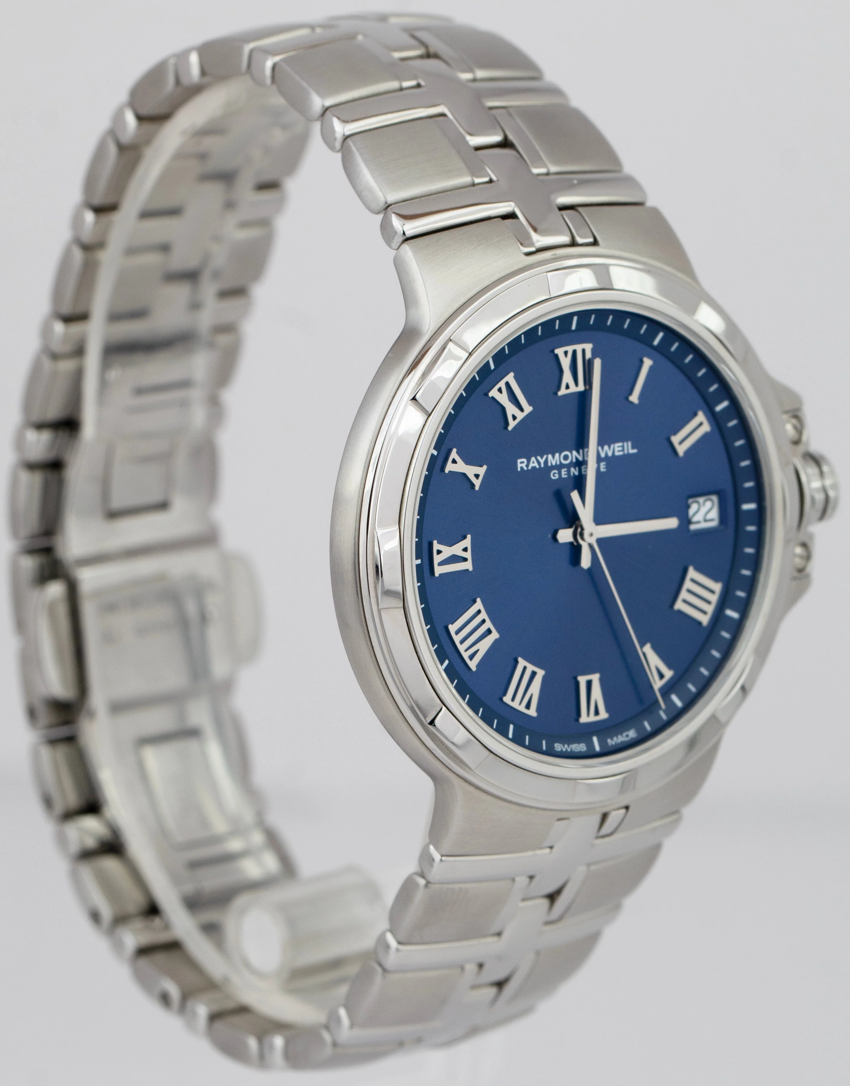 Raymond Weil Parsifal Classic 41mm Blue Stainless Steel Quartz 5580-ST-00508 BOX - Image 4