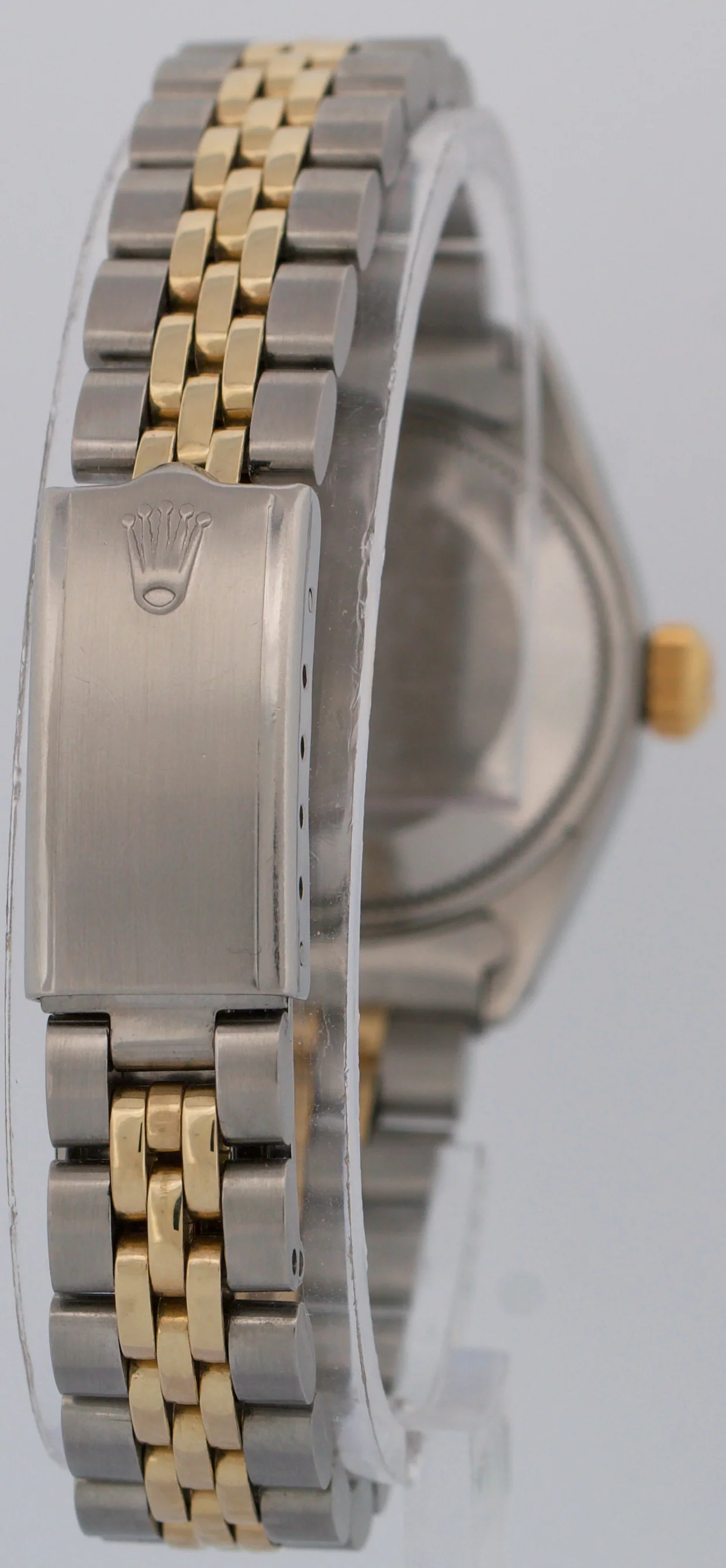 Rolex Date 26mm BLUE 18K Yellow Gold Stainless Steel Fluted JUBILEE 6917 Watch - Image 6
