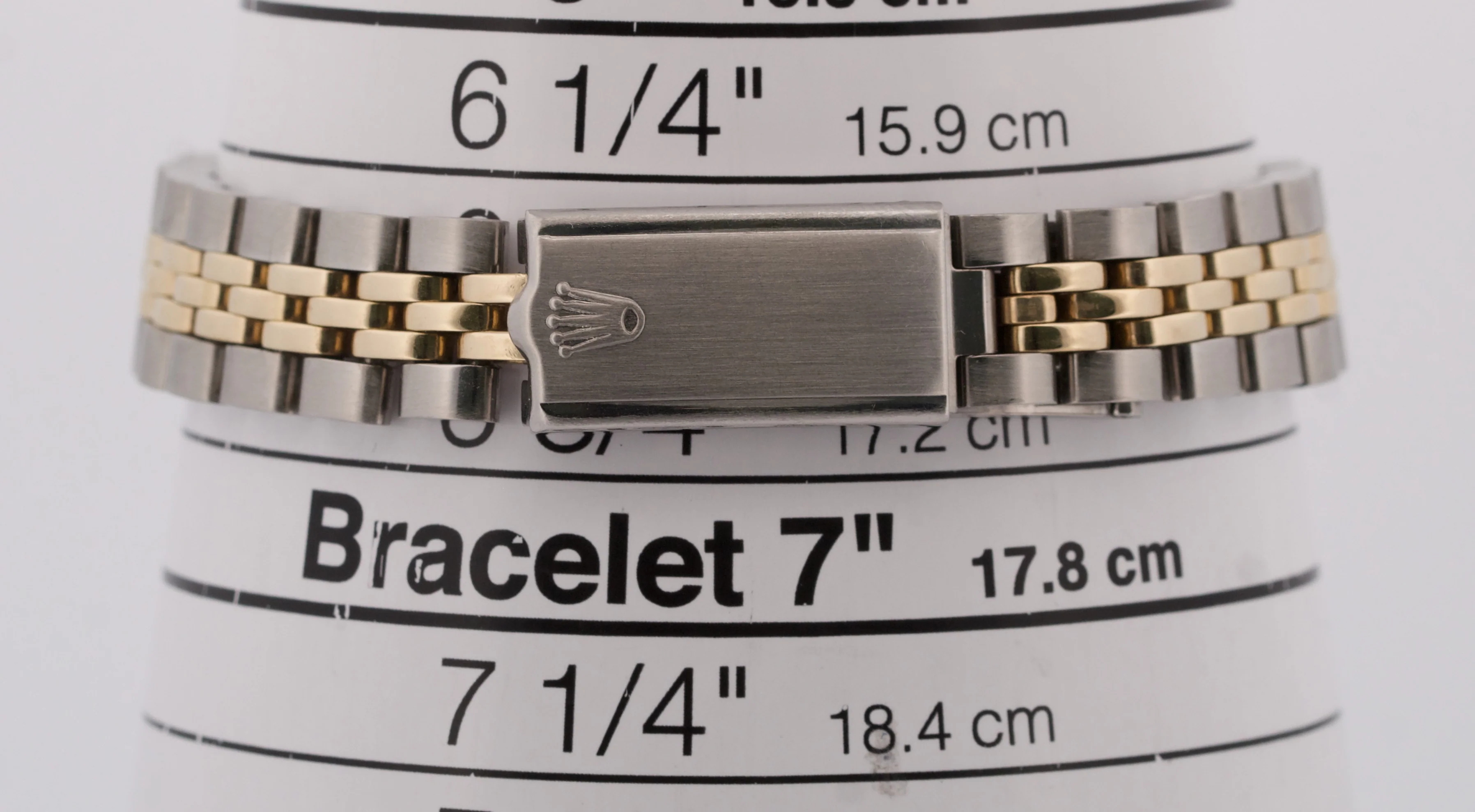 Rolex Date 26mm BLUE 18K Yellow Gold Stainless Steel Fluted JUBILEE 6917 Watch - Image 9