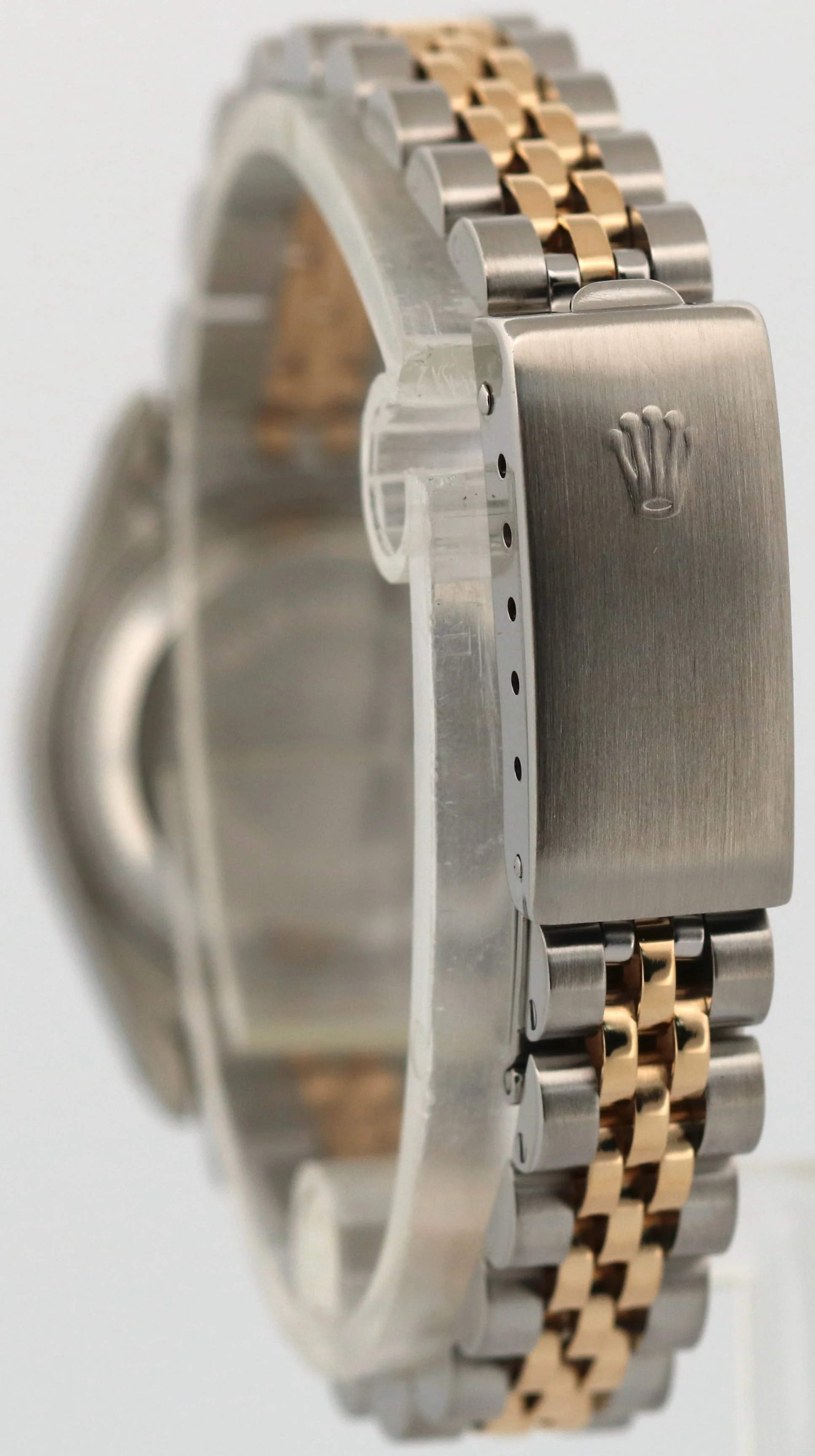 Rolex DateJust 26mm BLACK DIAMOND 18K Yellow Gold Stainless Steel JUBILEE 69173 - Image 5