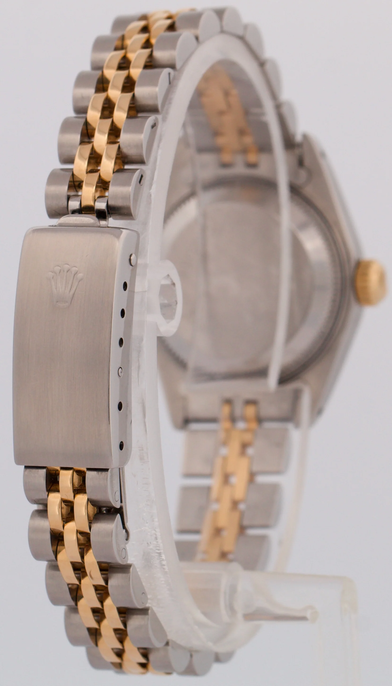 Rolex DateJust 26mm CHAMPAGNE DIAMOND 18K Yellow Gold Steel Fluted JUBILEE 69173 - Image 6