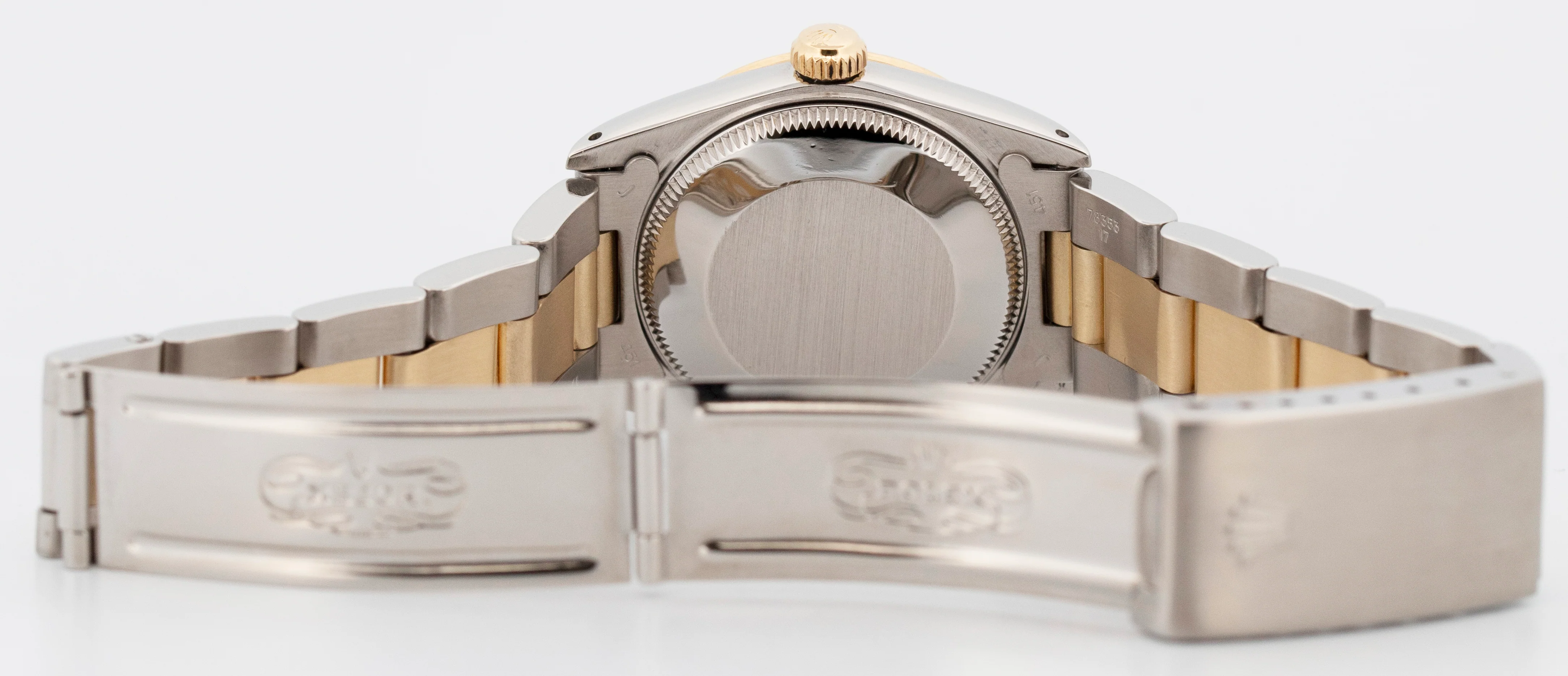 Rolex DateJust 31mm Midsize Two-Tone CHAMPAGNE 14K Yellow Gold Fluted 68273 - Image 8