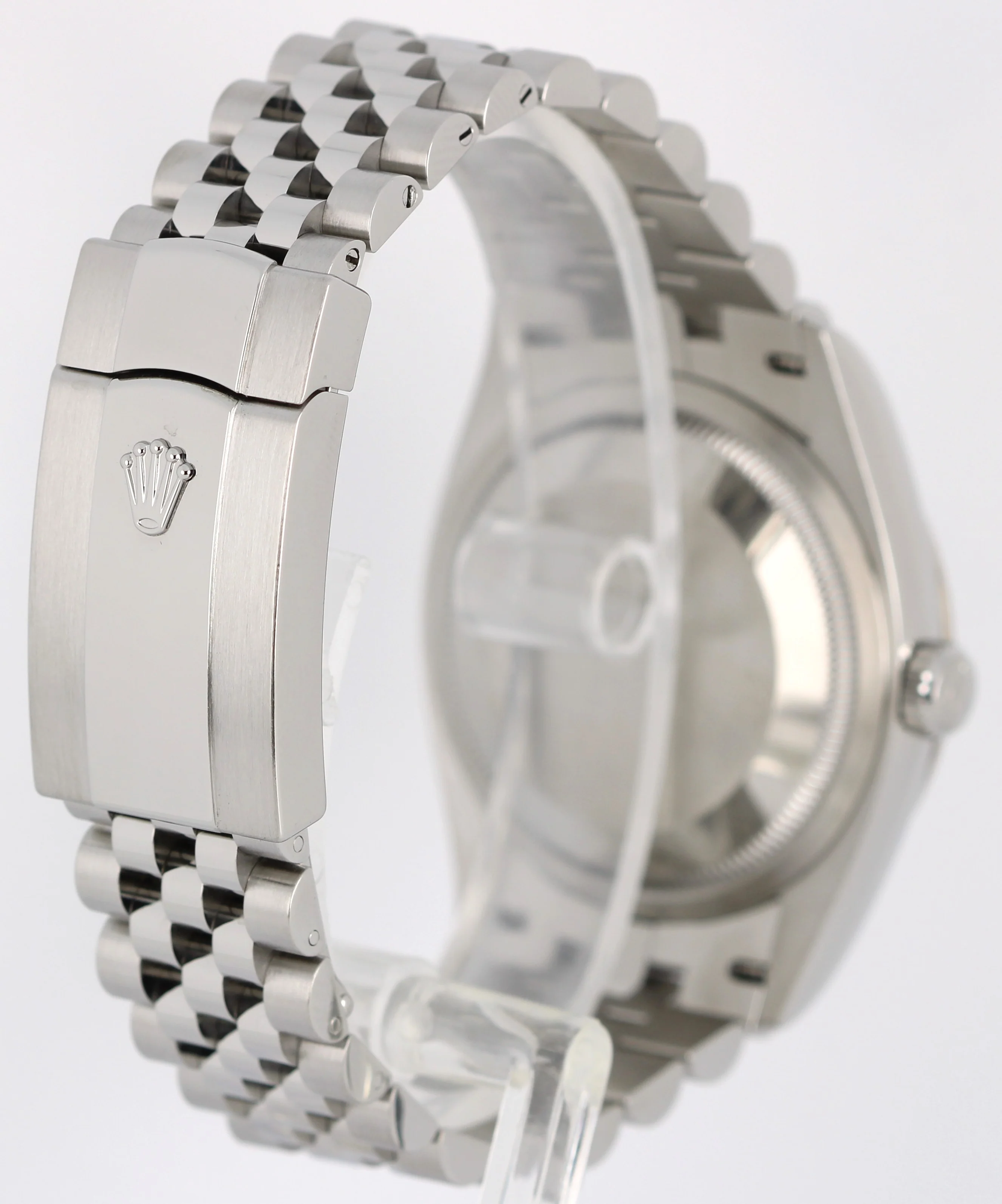 Rolex DateJust 36 GREEN PALM MOTIF Stainless Steel Fluted JUBILEE 126234 Watch - Image 5