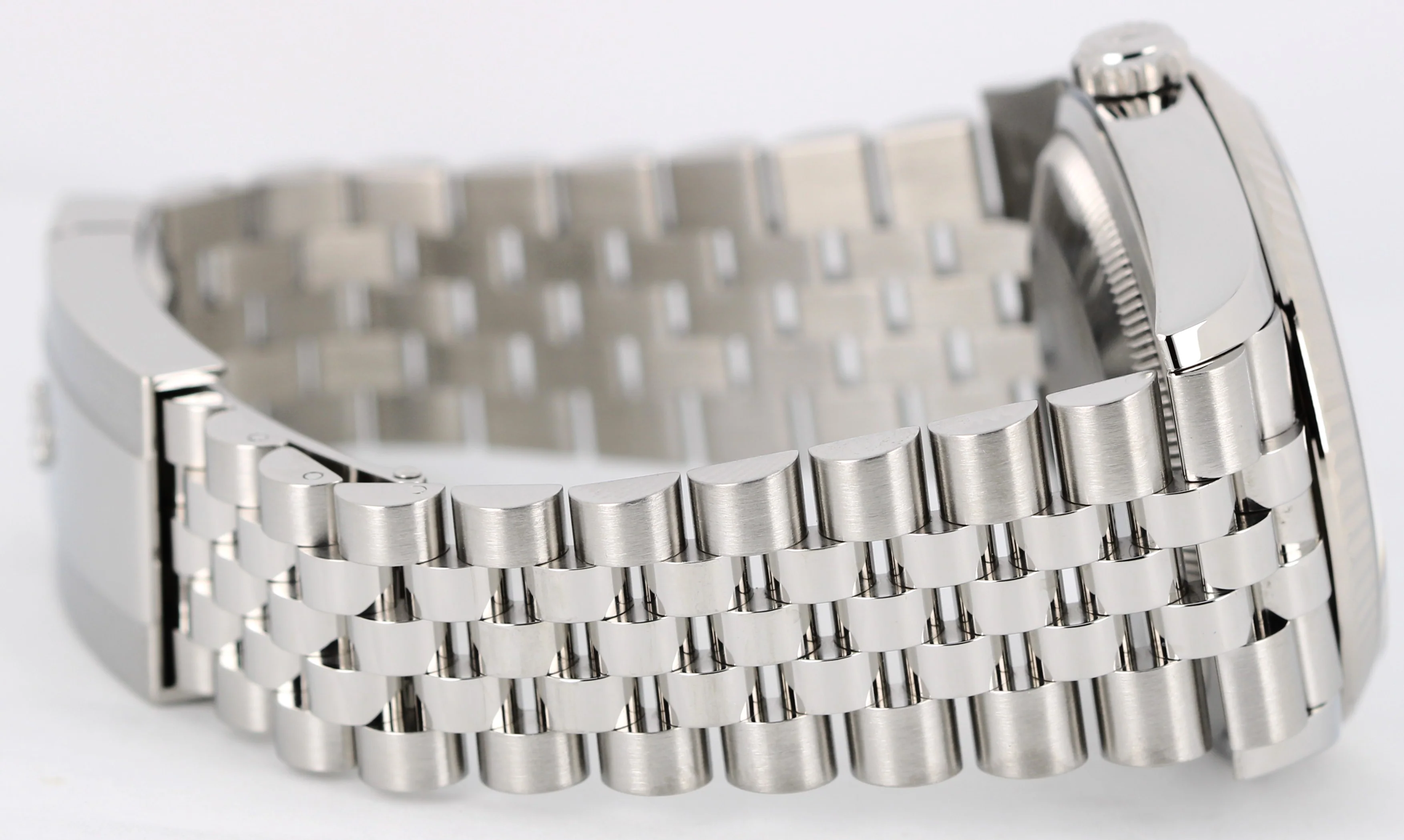 Rolex DateJust 36 GREEN PALM MOTIF Stainless Steel Fluted JUBILEE 126234 Watch - Image 8