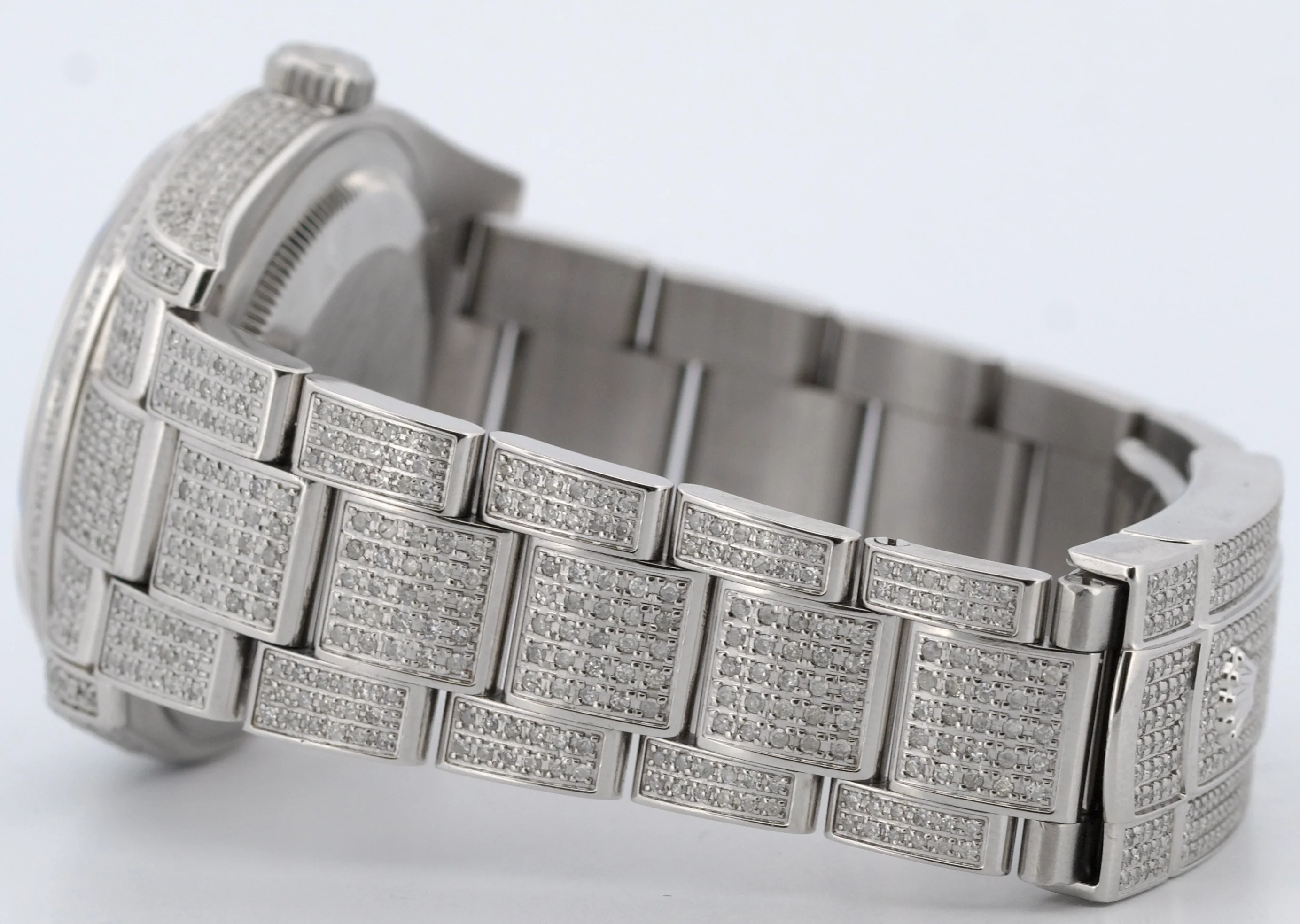 Rolex DateJust 36 PAVE MOP DIAMOND ROMAN Stainless Oyster 36mm Watch 116200 - Image 7