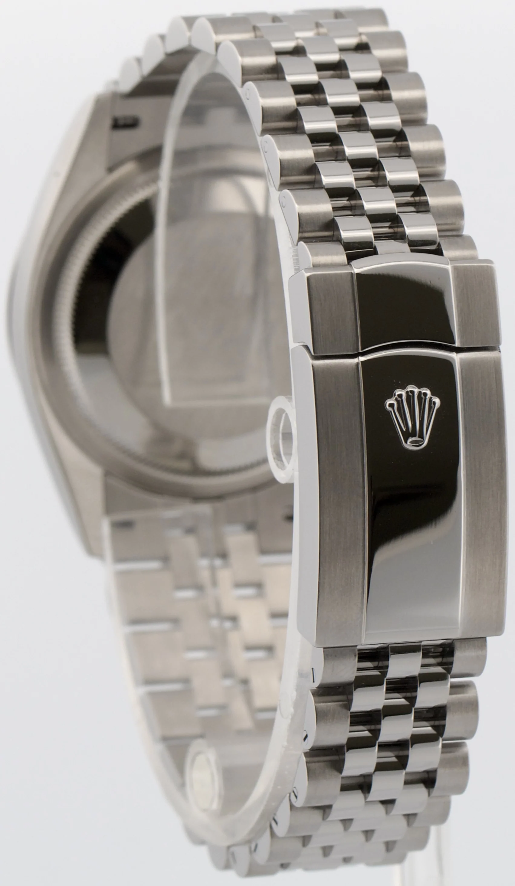 Rolex DateJust 36mm SILVER Stainless Steel Jubilee 18K Gold Fluted 126234 Watch - Image 5