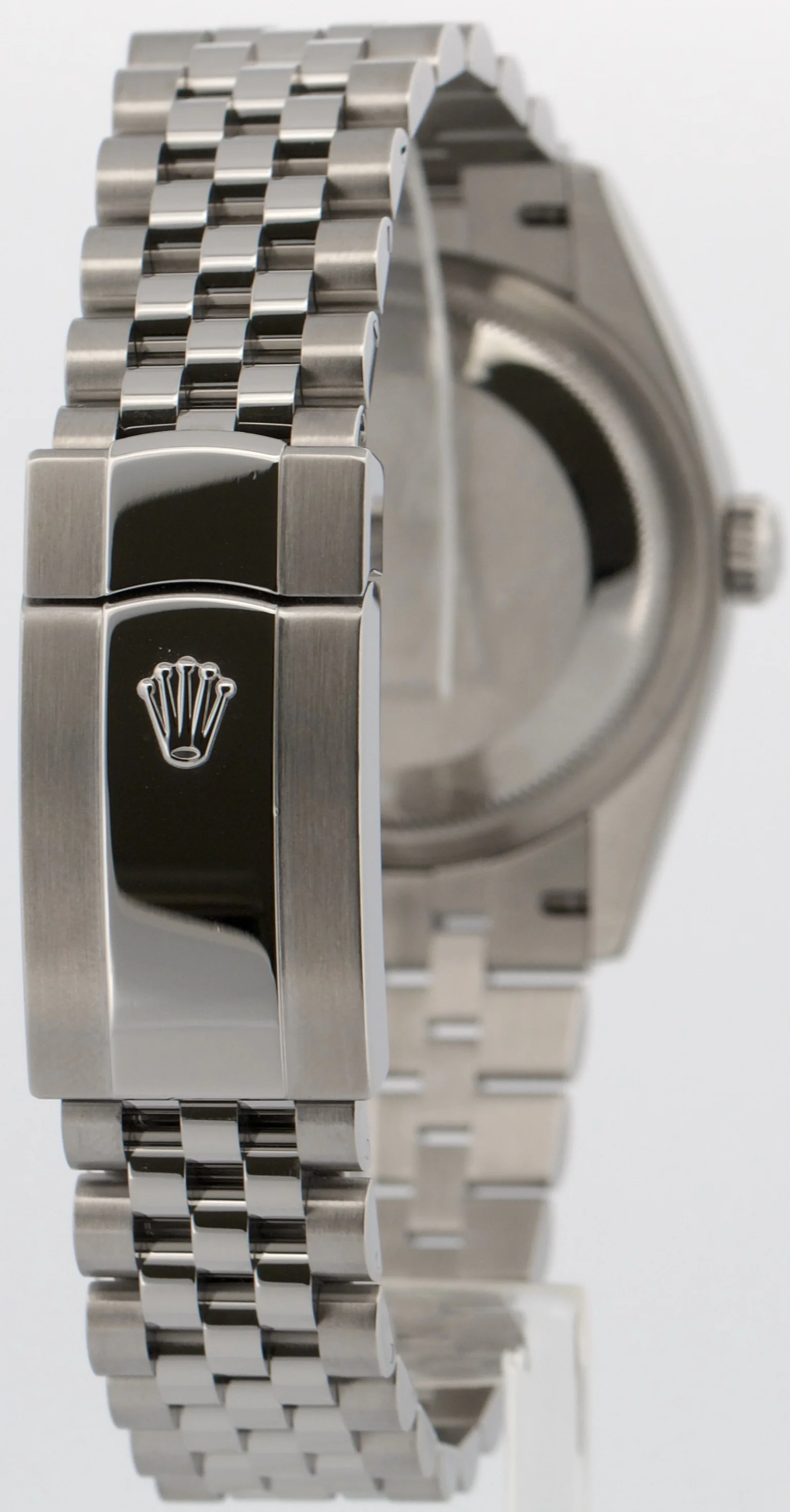 Rolex DateJust 36mm SILVER Stainless Steel Jubilee 18K Gold Fluted 126234 Watch - Image 6