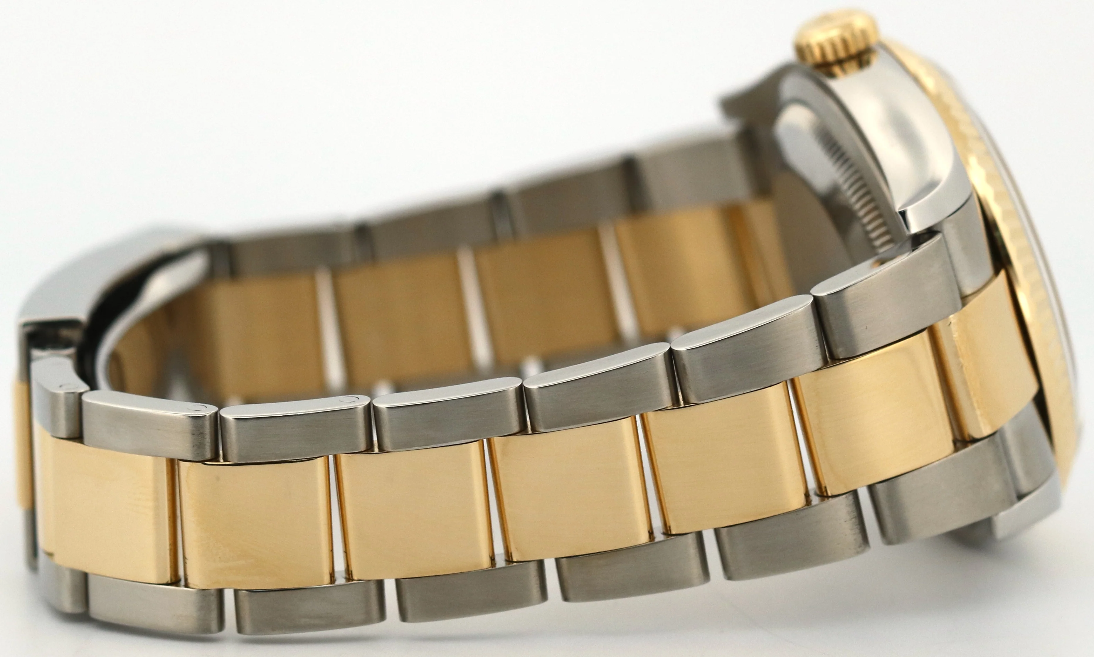 Rolex DateJust 36 WHITE ROMAN 18K Yellow Gold Steel OYSTER Fluted 36mm 126233 - Image 8