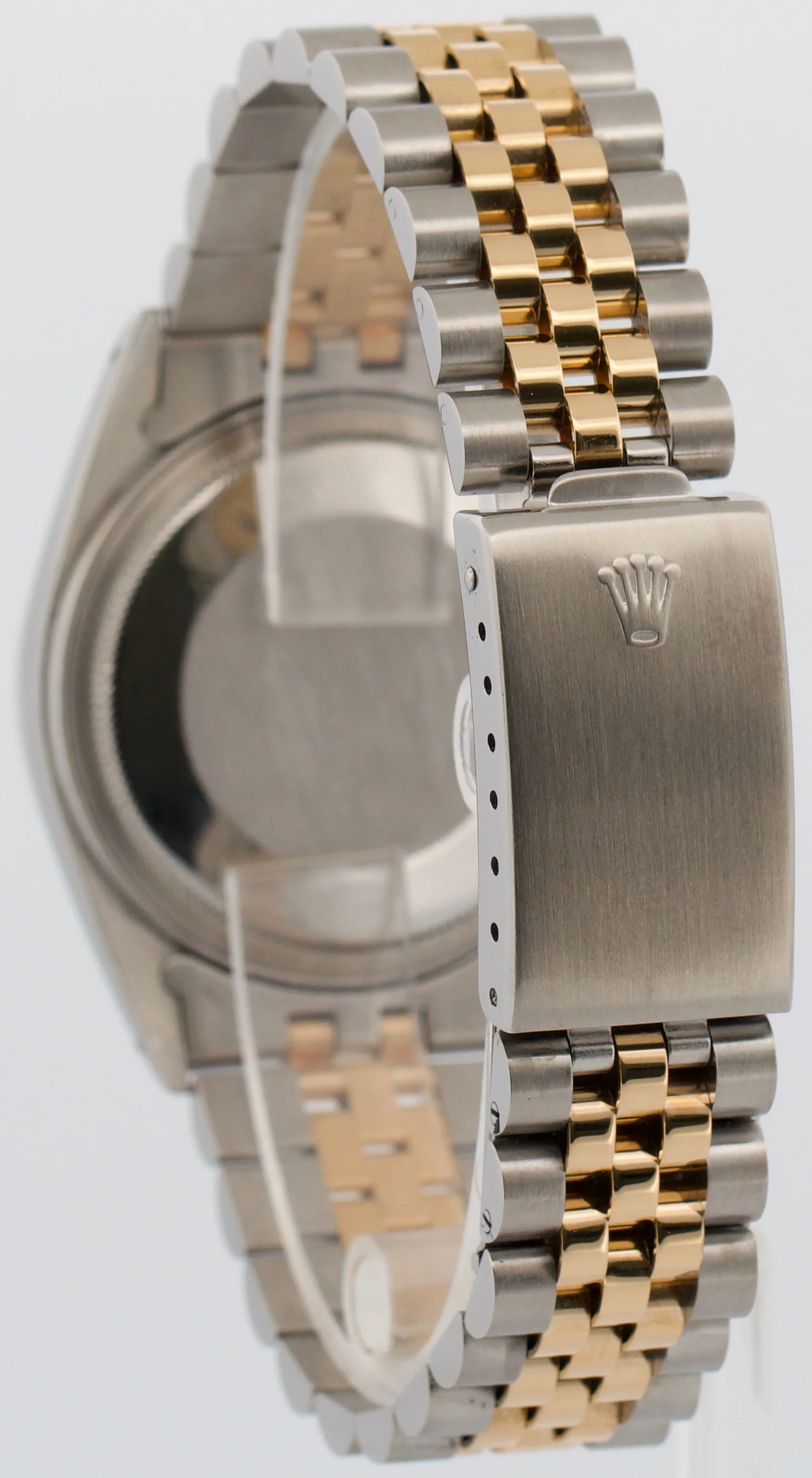 Rolex DateJust 36mm AQUA DIAMOND Blue Green 18K Gold JUBILEE Steel Watch 16013 - Image 5