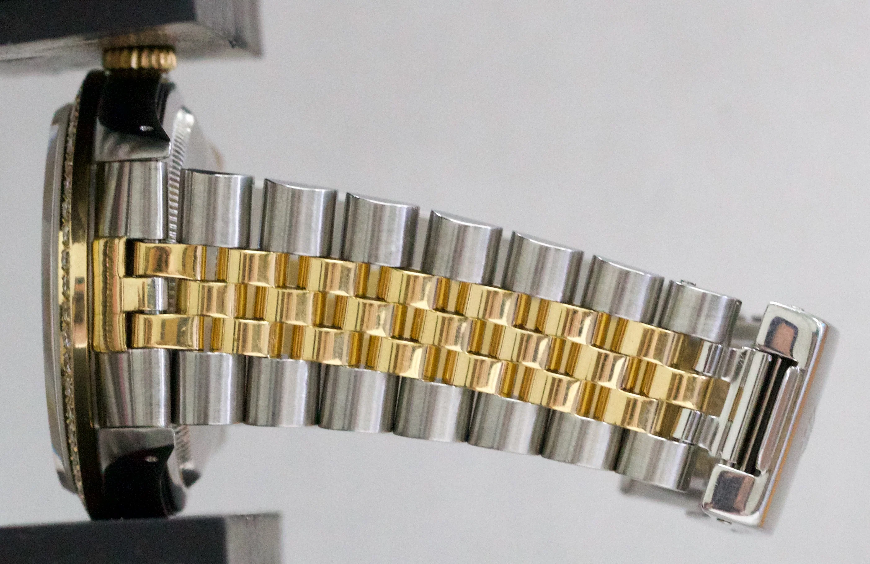 Rolex DateJust 36mm BLACK DIAMOND 18K Yellow Gold Steel JUBILEE 16233 Watch - Image 10