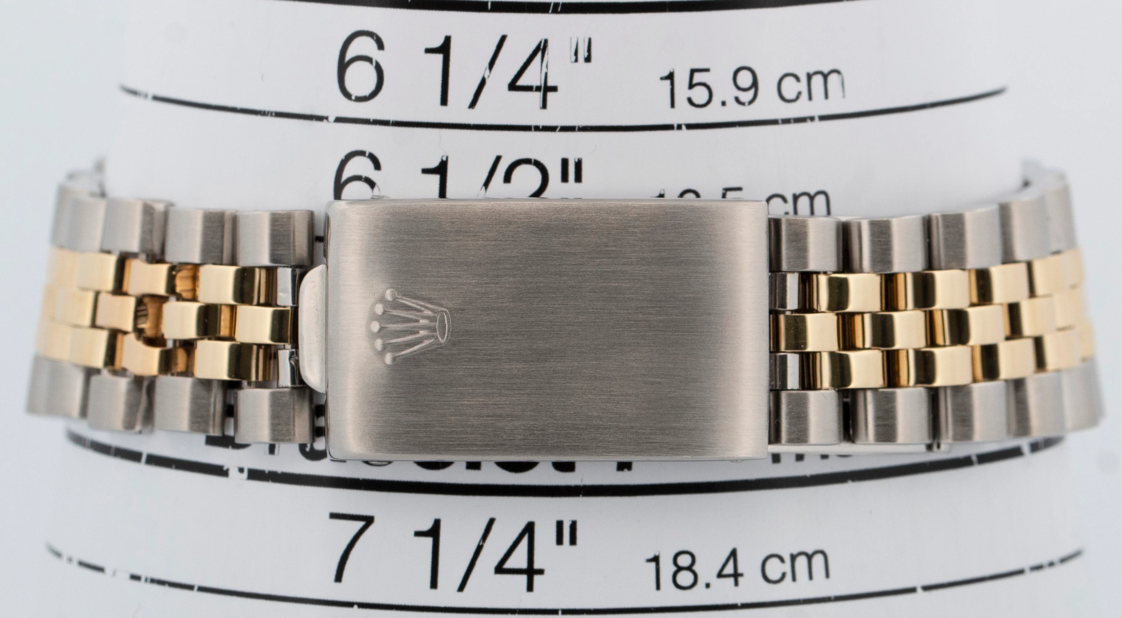 Rolex DateJust 36mm Black DIAMOND 18K Yellow Gold Two-Tone Steel Watch 16013 - Image 9