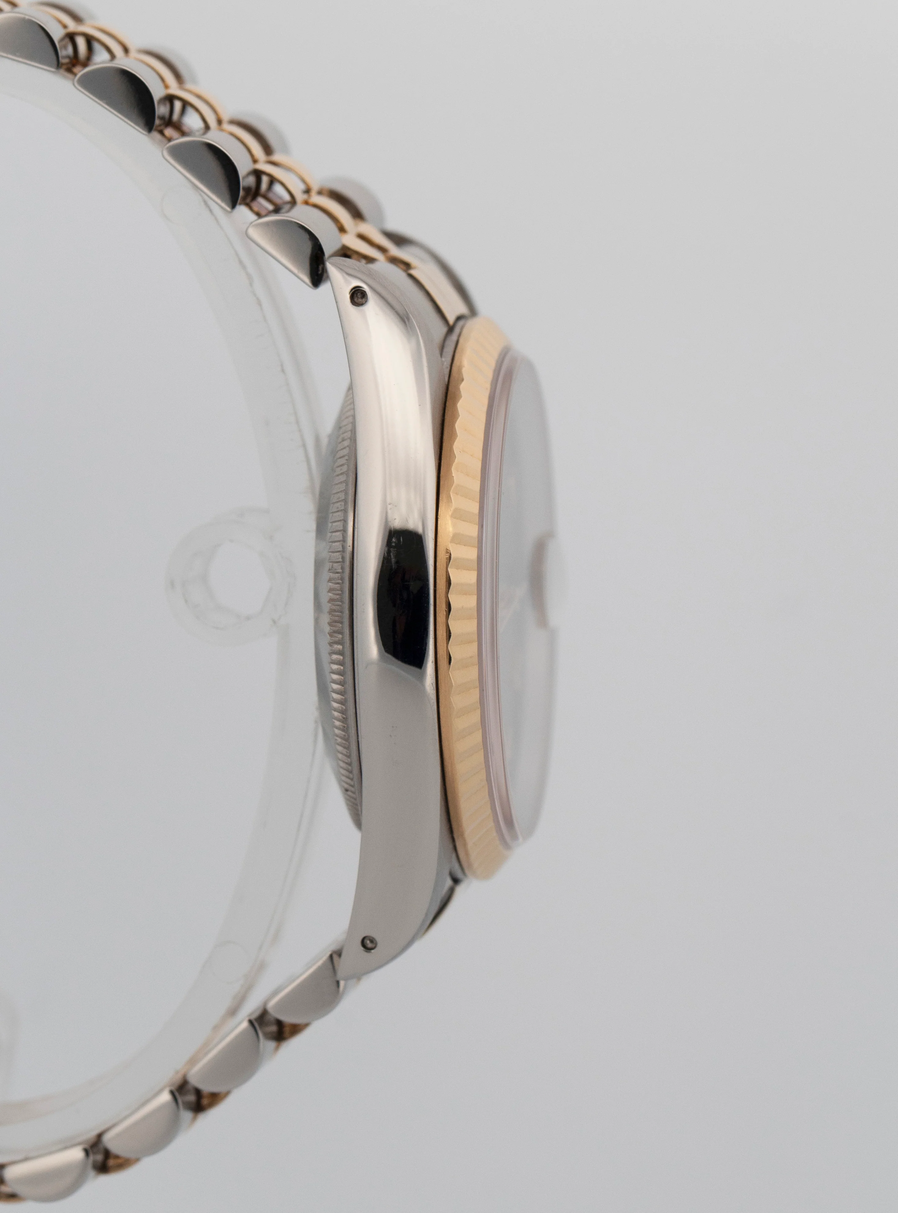 Rolex DateJust 36mm BLACK Jubilee 18K Yellow Gold JUBILEE Steel 16233 Watch - Image 4