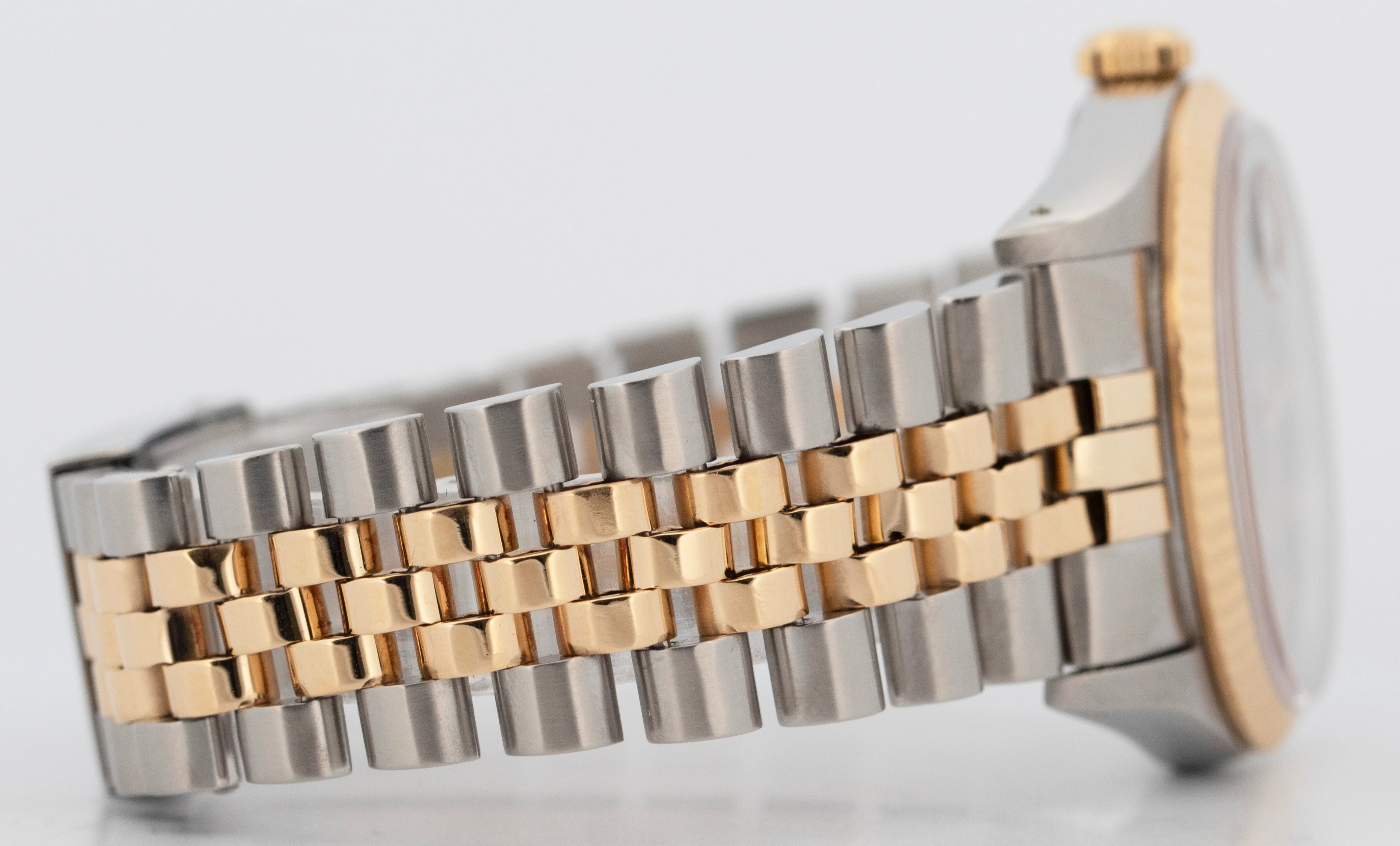 Rolex DateJust 36mm BLACK Jubilee 18K Yellow Gold JUBILEE Steel 16233 Watch - Image 7