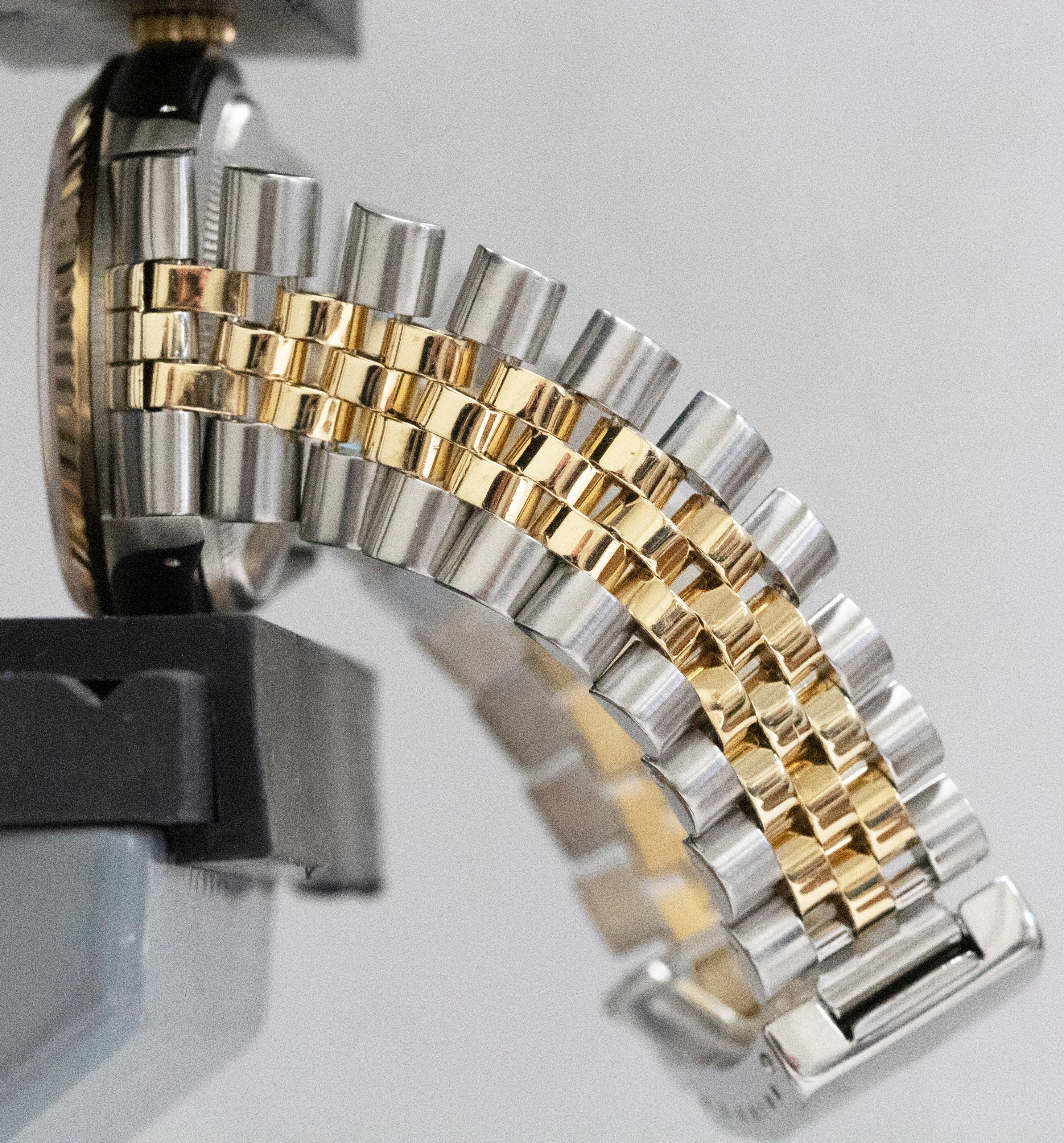 Rolex DateJust 36mm BLACK Jubilee 18K Yellow Gold JUBILEE Steel 16233 Watch - Image 9